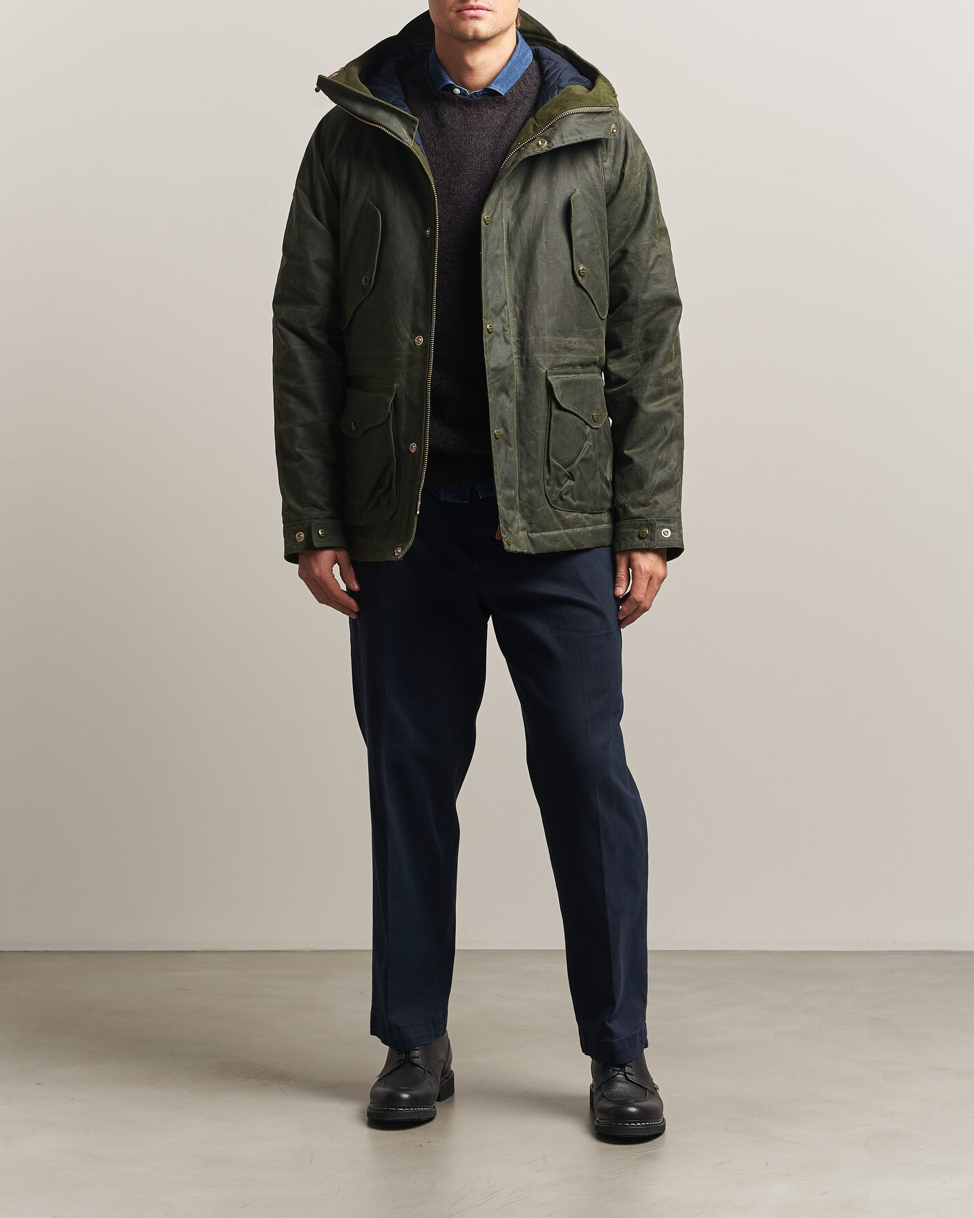 Homme | Manteaux Et Vestes | Manifattura Ceccarelli | New Fisherman Parka Dark Green