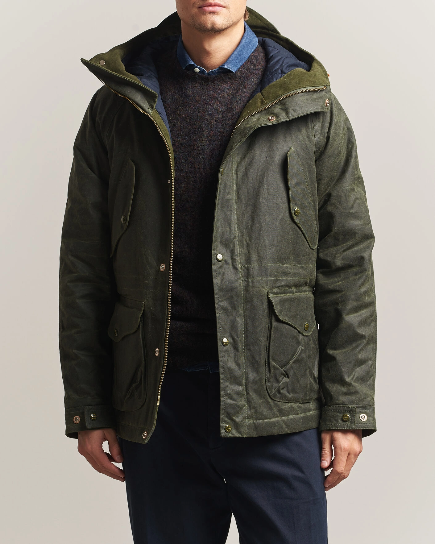 Homme | Manteaux Et Vestes | Manifattura Ceccarelli | New Fisherman Parka Dark Green