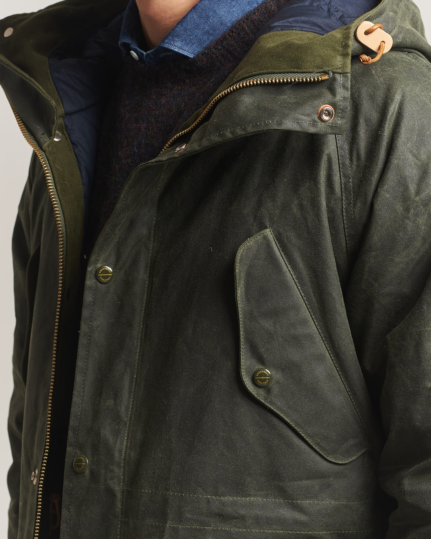Homme | Manteaux Et Vestes | Manifattura Ceccarelli | New Fisherman Parka Dark Green