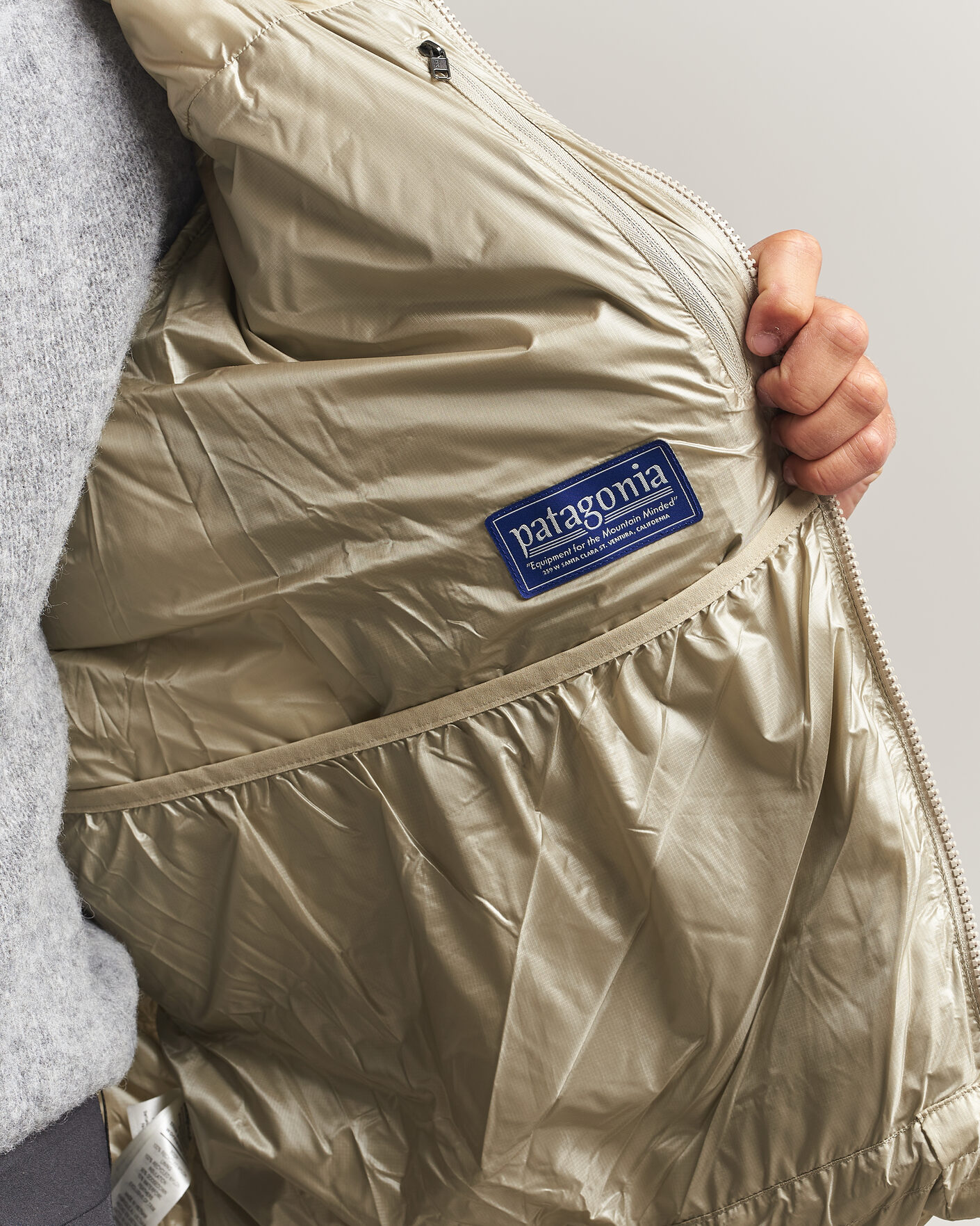 Homme | Manteaux Et Vestes | Patagonia | Fitz Roy Down Jacket Weathered Stone