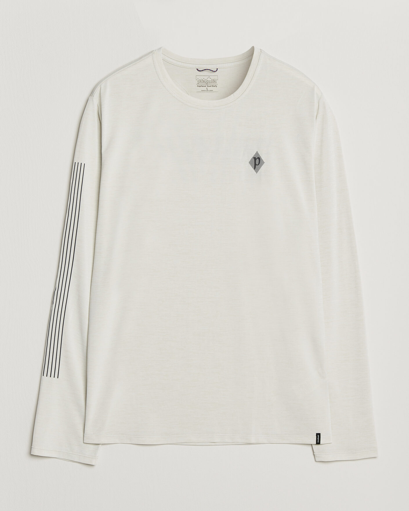 Heren | T-shirts | Patagonia | Long Sleeve Cap Cool Shirt Dyno White