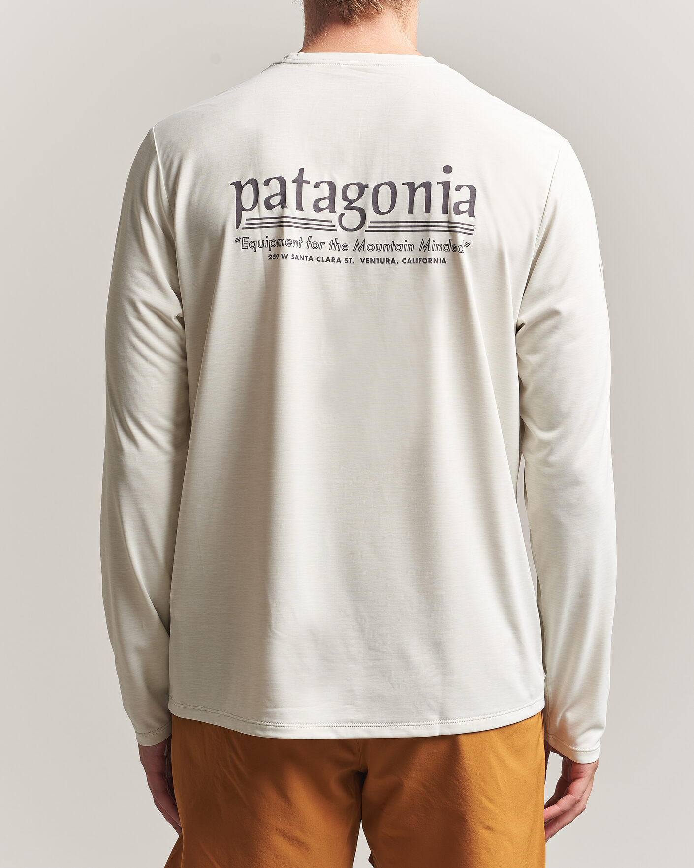 Heren | T-shirts | Patagonia | Long Sleeve Cap Cool Shirt Dyno White