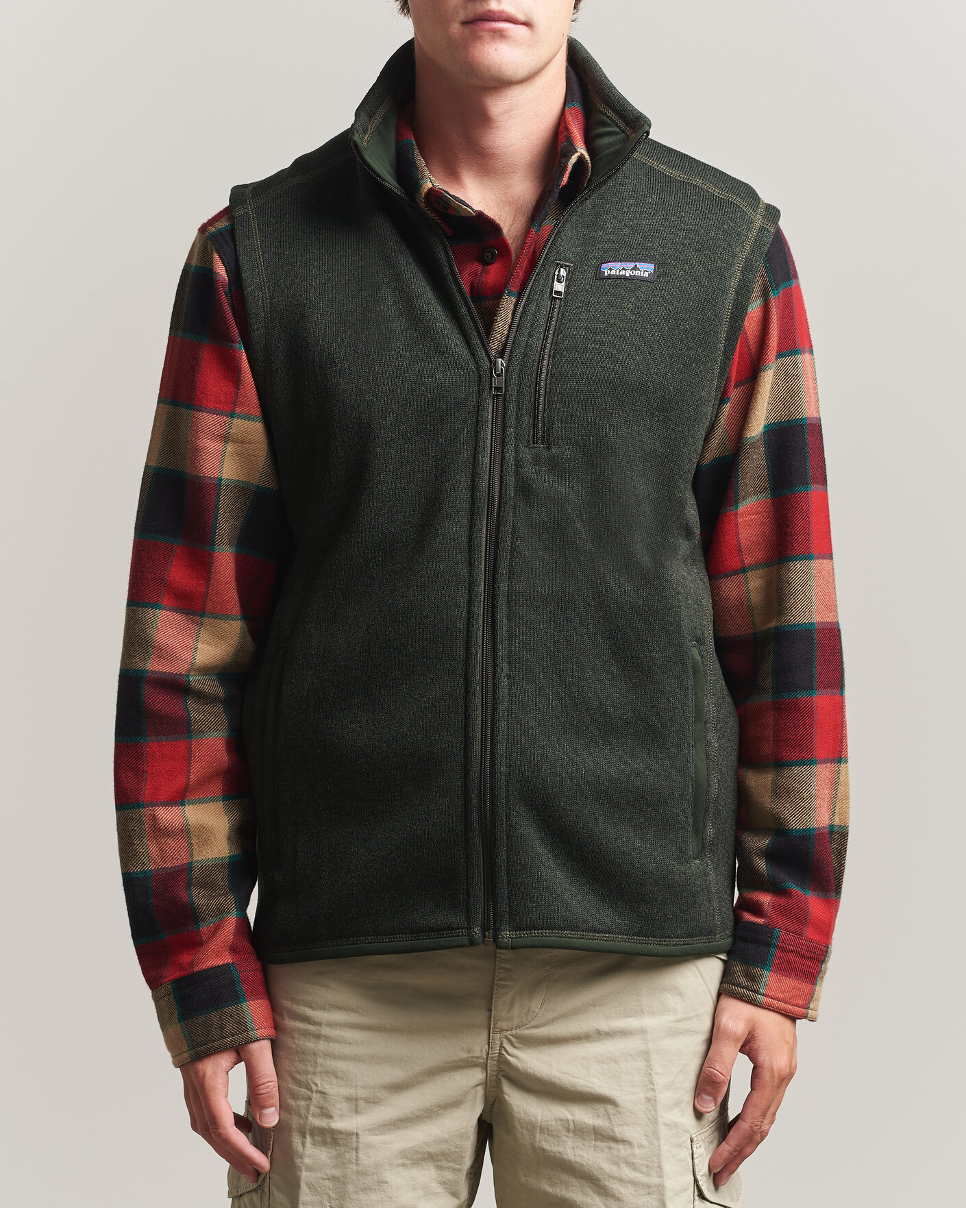 Heren | Gilets | Patagonia | Better Sweater Vest Old Growth Green
