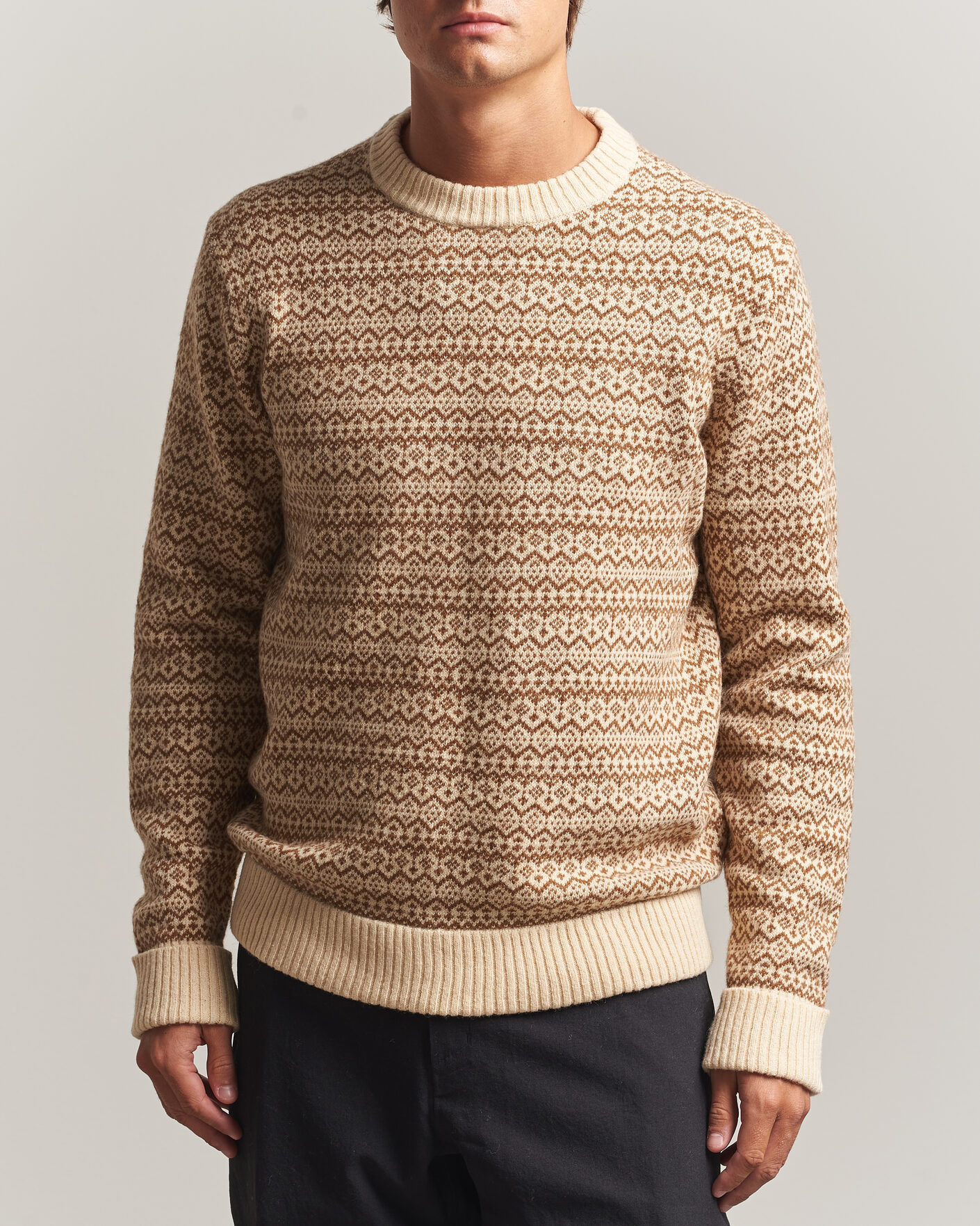 Heren | Truien | Patagonia | Recycled Wool Blend Sweater Snow Squail Natural