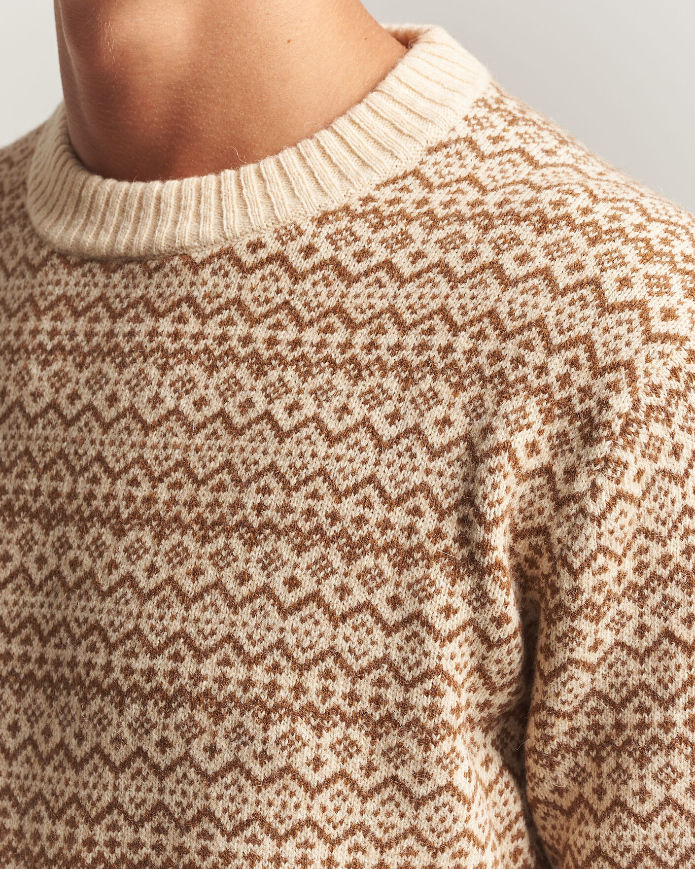 Heren | Truien | Patagonia | Recycled Wool Blend Sweater Snow Squail Natural