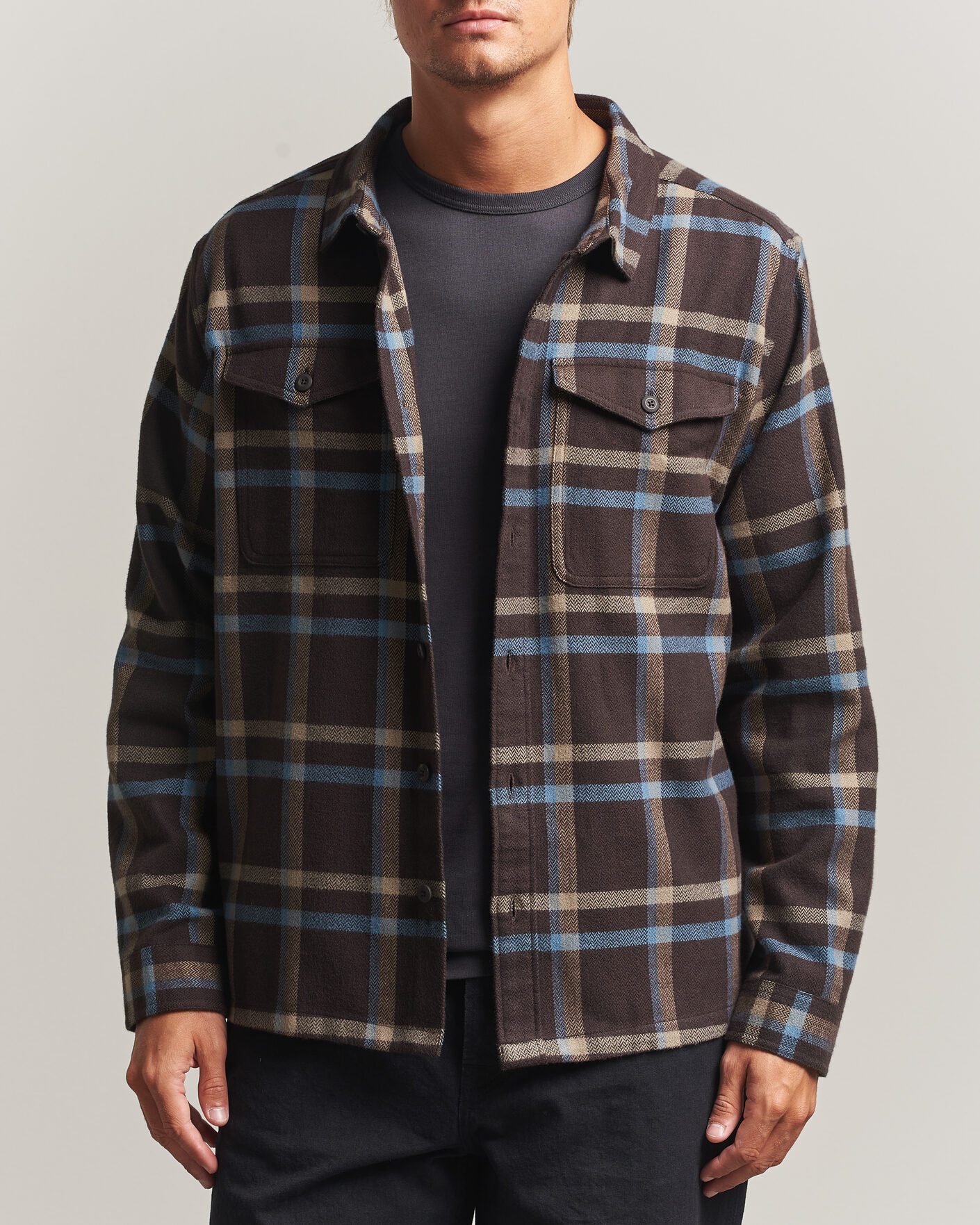 Heren | Overhemden | Patagonia | Fjord Flannel Shirt Den Brown