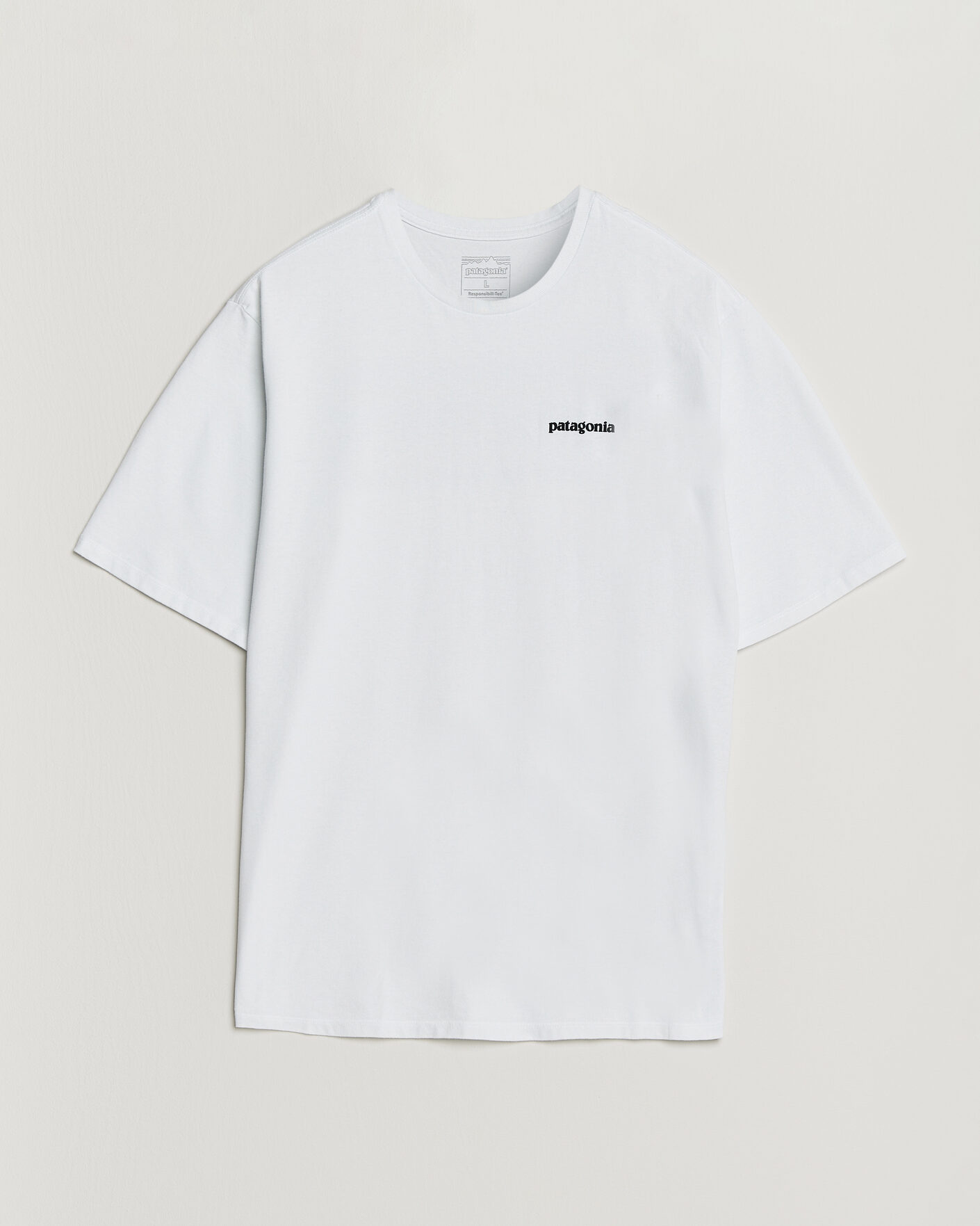 Heren | T-shirts | Patagonia | P-6 Logo Responsibili T-Shirt Fiber White