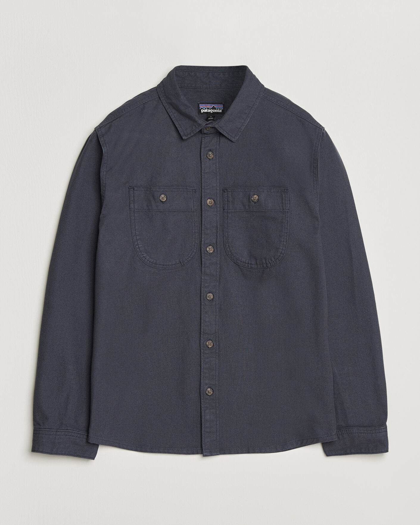 Heren | Overhemden | Patagonia | Point Reyes Canvas Shirt Smolder Blue