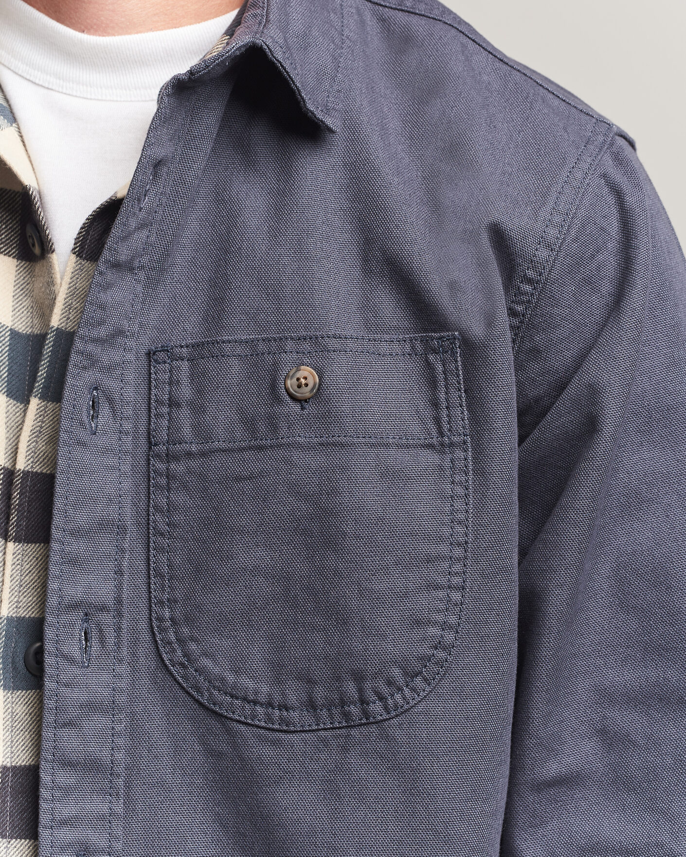 Heren | Overhemden | Patagonia | Point Reyes Canvas Shirt Smolder Blue