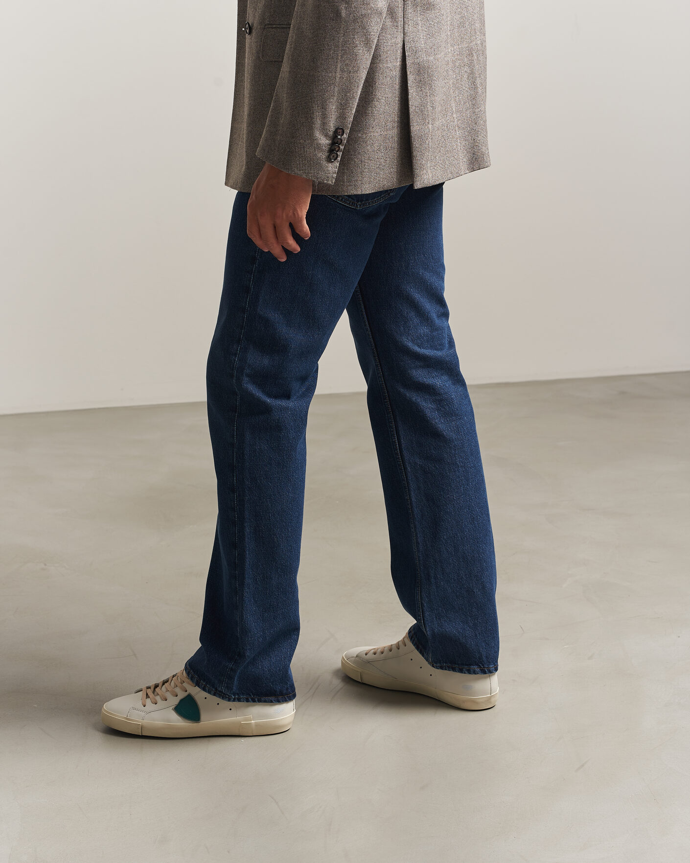 Heren | Sneakers | Philippe Model | PRSX Low Top Suede Sneaker White/Blue