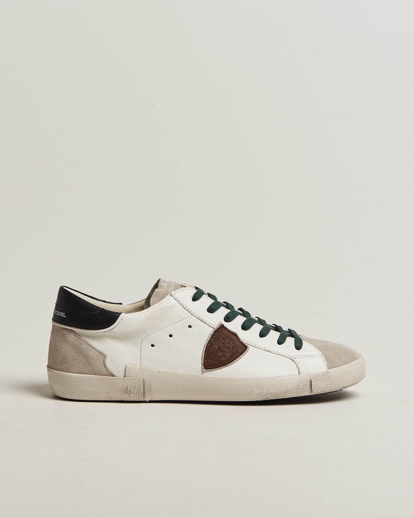 Heren | Sneakers | Philippe Model | PRSX Low Top Suede Sneaker White/Black