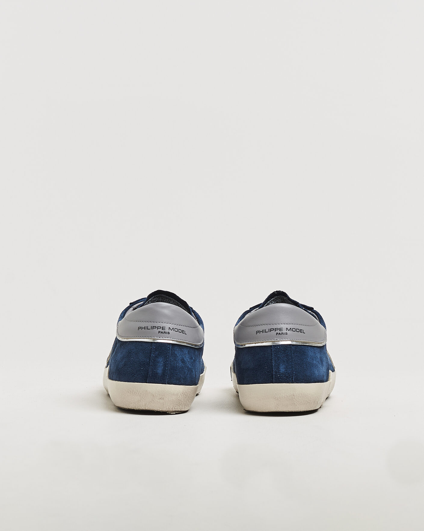 Homme | Baskets | Philippe Model | PRSX Low Top Suede Sneaker Blue/Grey
