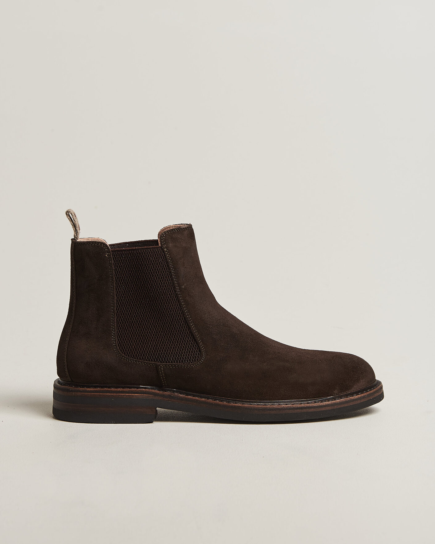 Heren | Laarzen | Astorflex | Kudoflex Dainite Chelsea Boot Dark Brown Suede