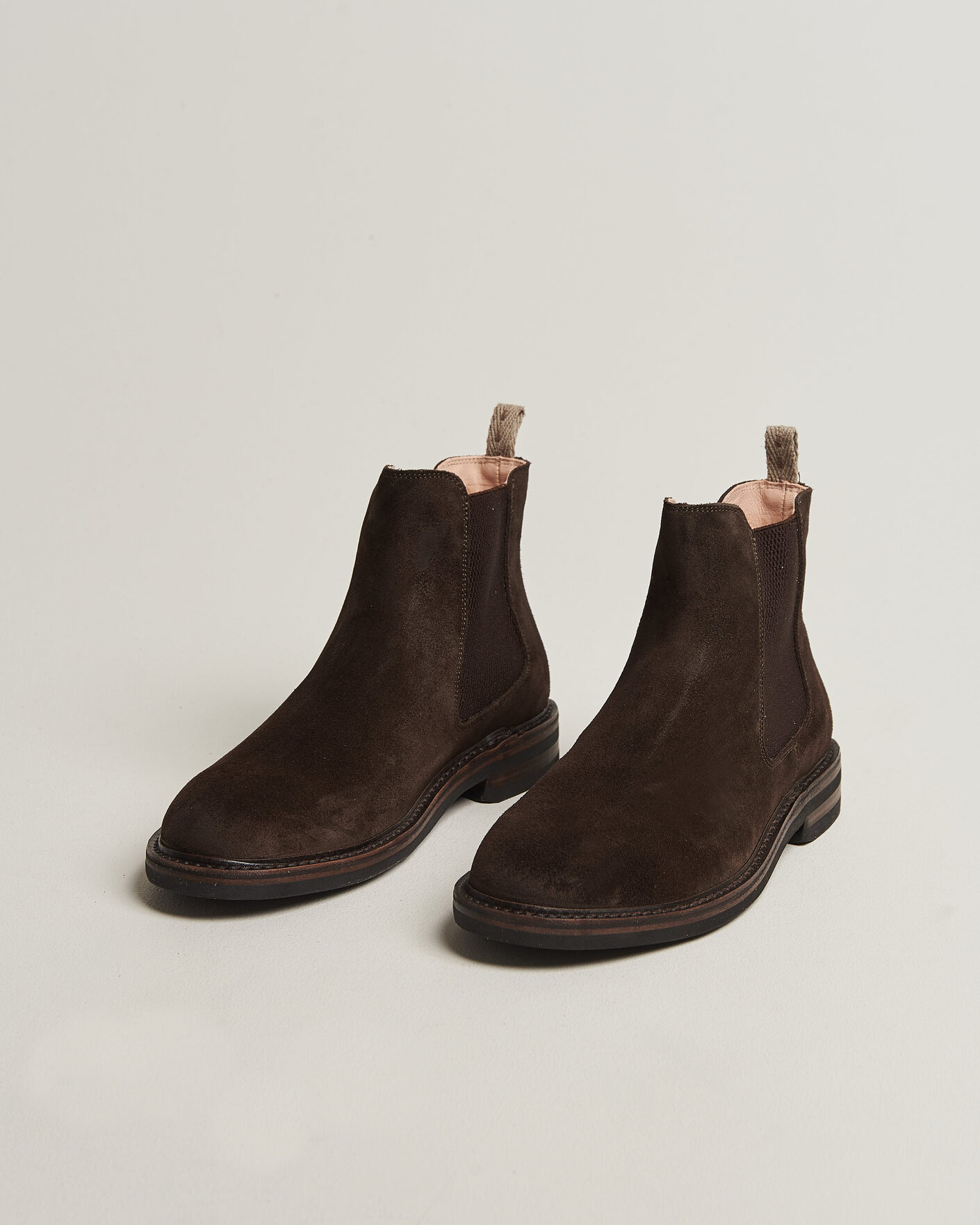 Heren | Laarzen | Astorflex | Kudoflex Dainite Chelsea Boot Dark Brown Suede