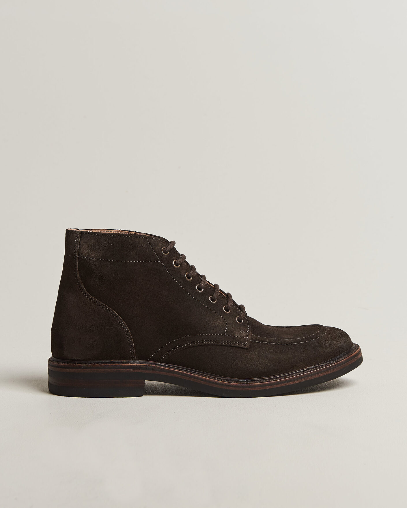 Heren | Laarzen | Astorflex | Nuvoflex Dainite Lace Up Boot Dark Brown Suede