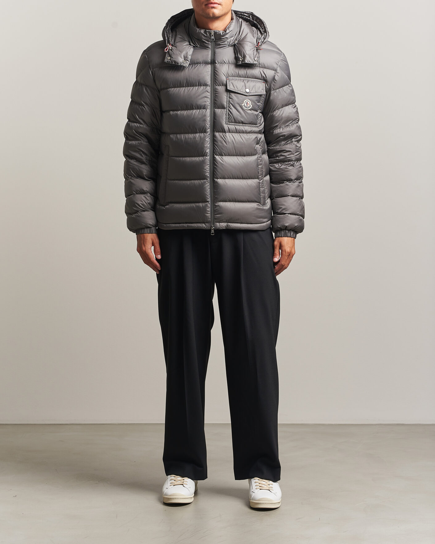 Heren | Jassen | Moncler | Verith Hooded Down Jacket Grey