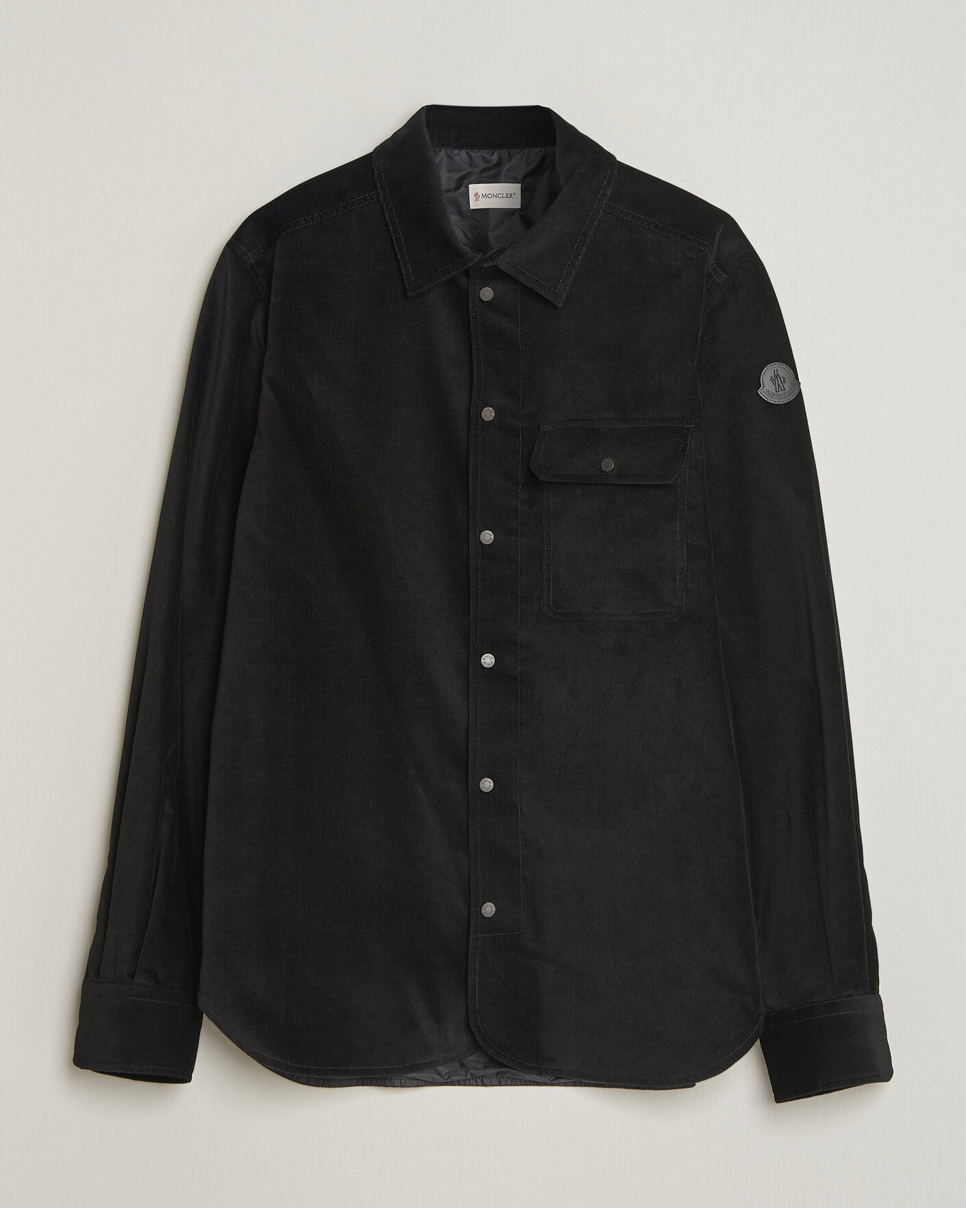 Homme | Chemises | Moncler | Corduroy Overshirt Black