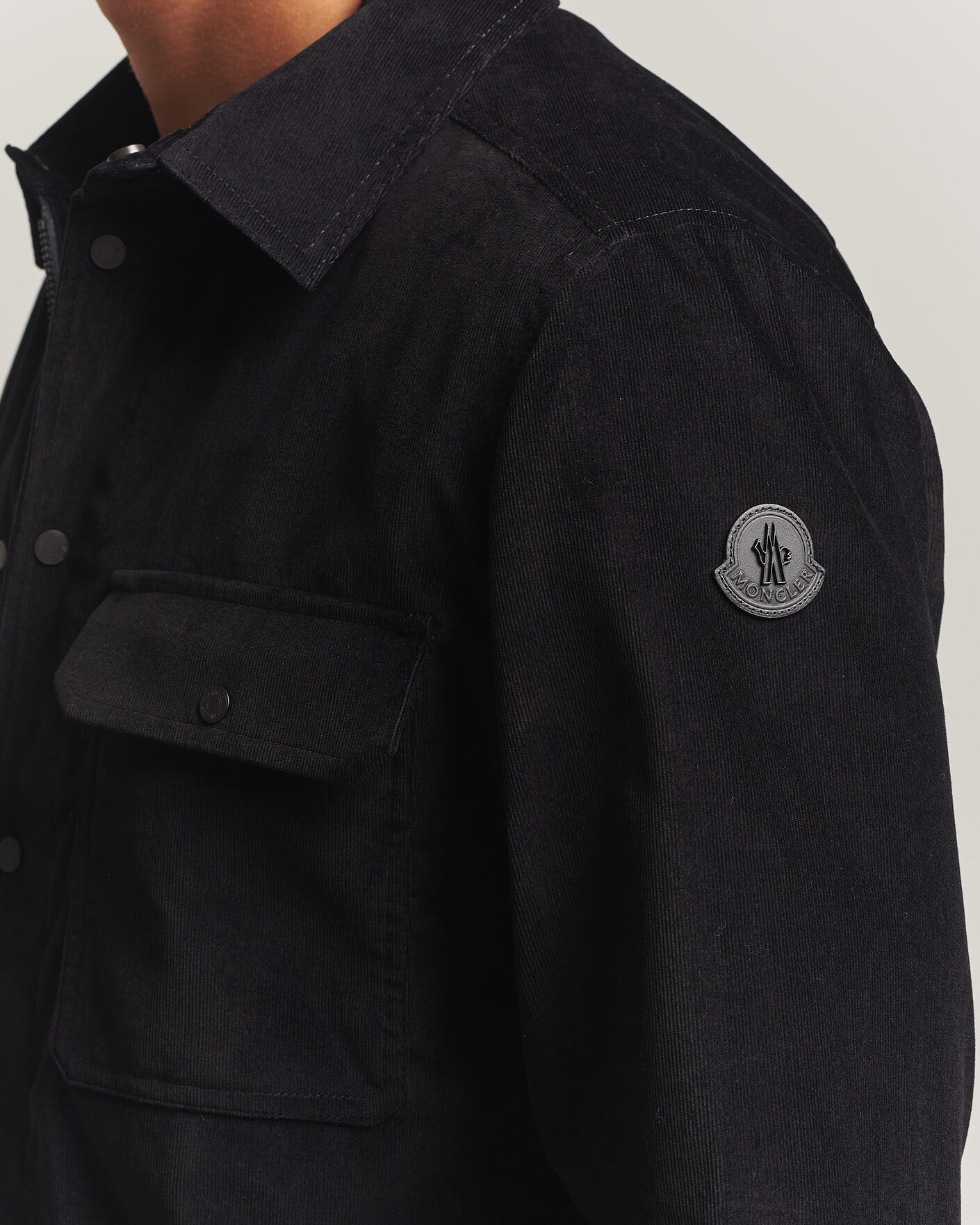Homme | Chemises | Moncler | Corduroy Overshirt Black