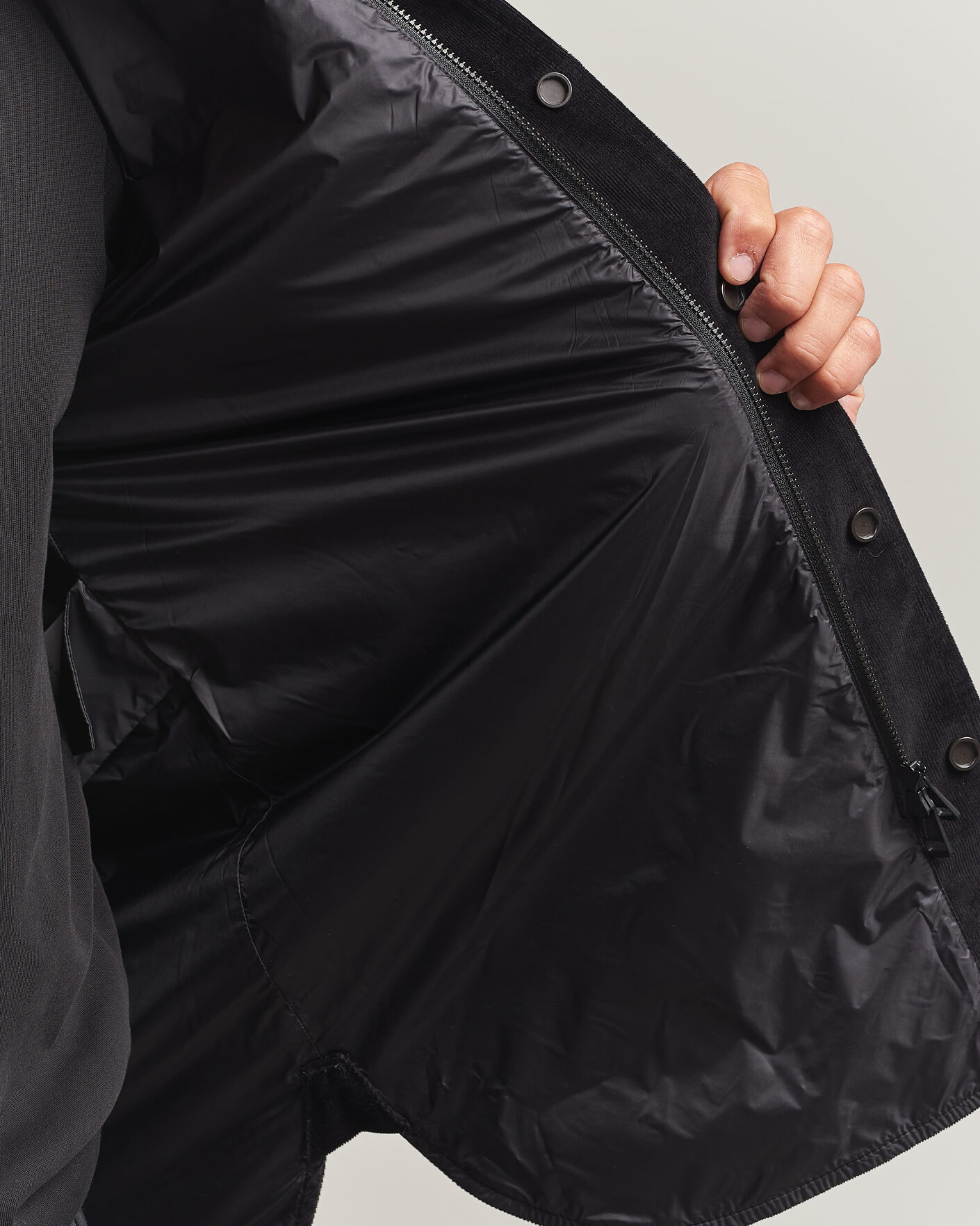 Homme | Chemises | Moncler | Corduroy Overshirt Black