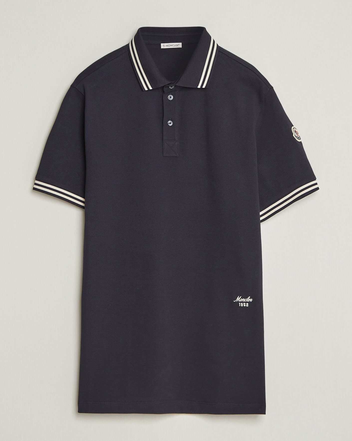 Homme | Polos | Moncler | Contrast Collar Polo Navy