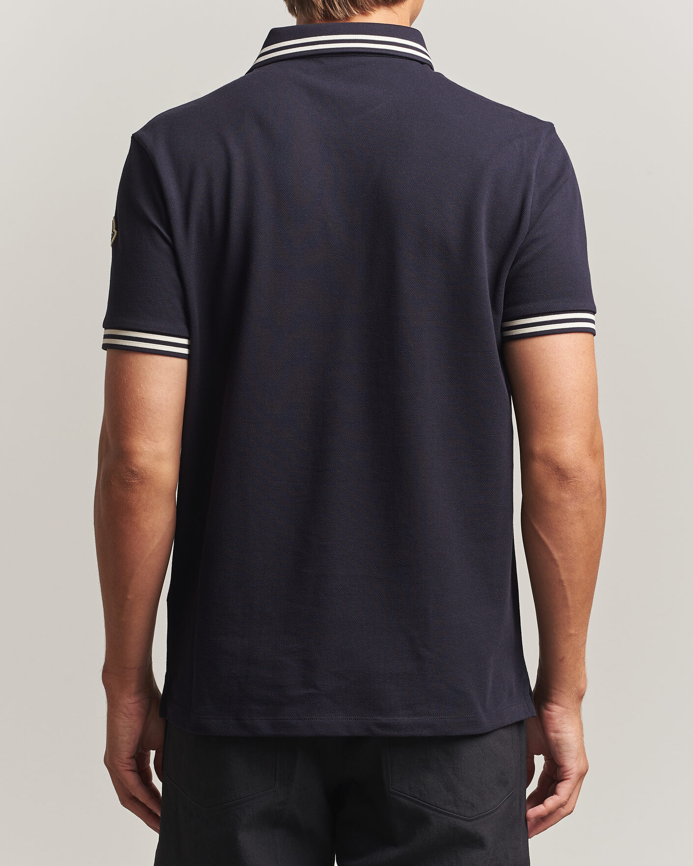 Homme | Polos | Moncler | Contrast Collar Polo Navy