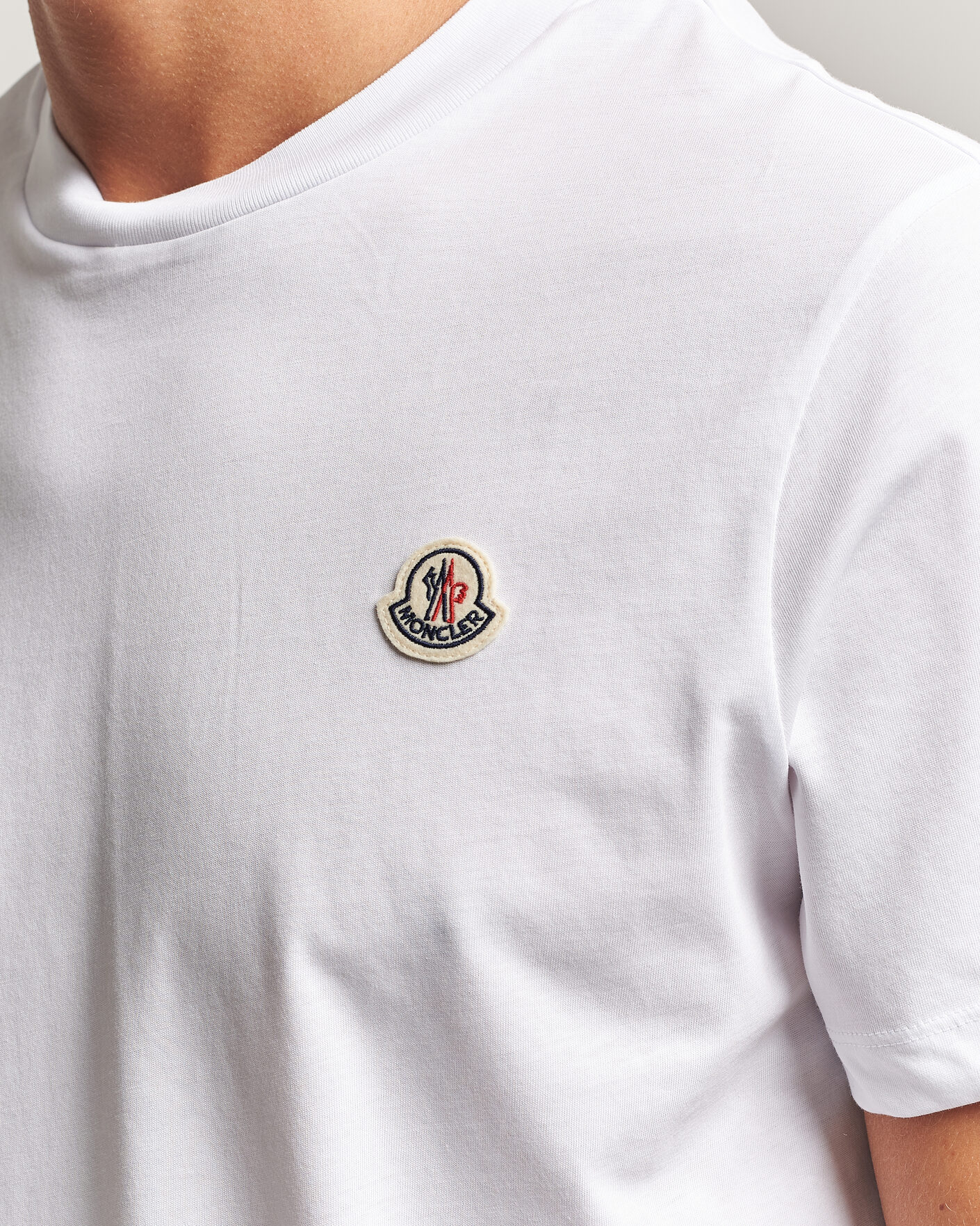 Homme | T-shirts | Moncler | 3-Pack Logo T-Shirts Blue/Military/White