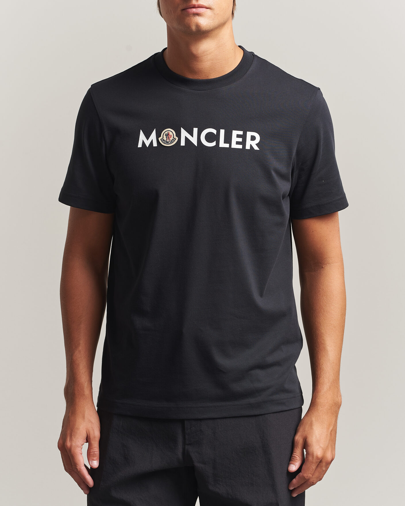 Homme | T-shirts | Moncler | Logo Lettering T-Shirts Navy
