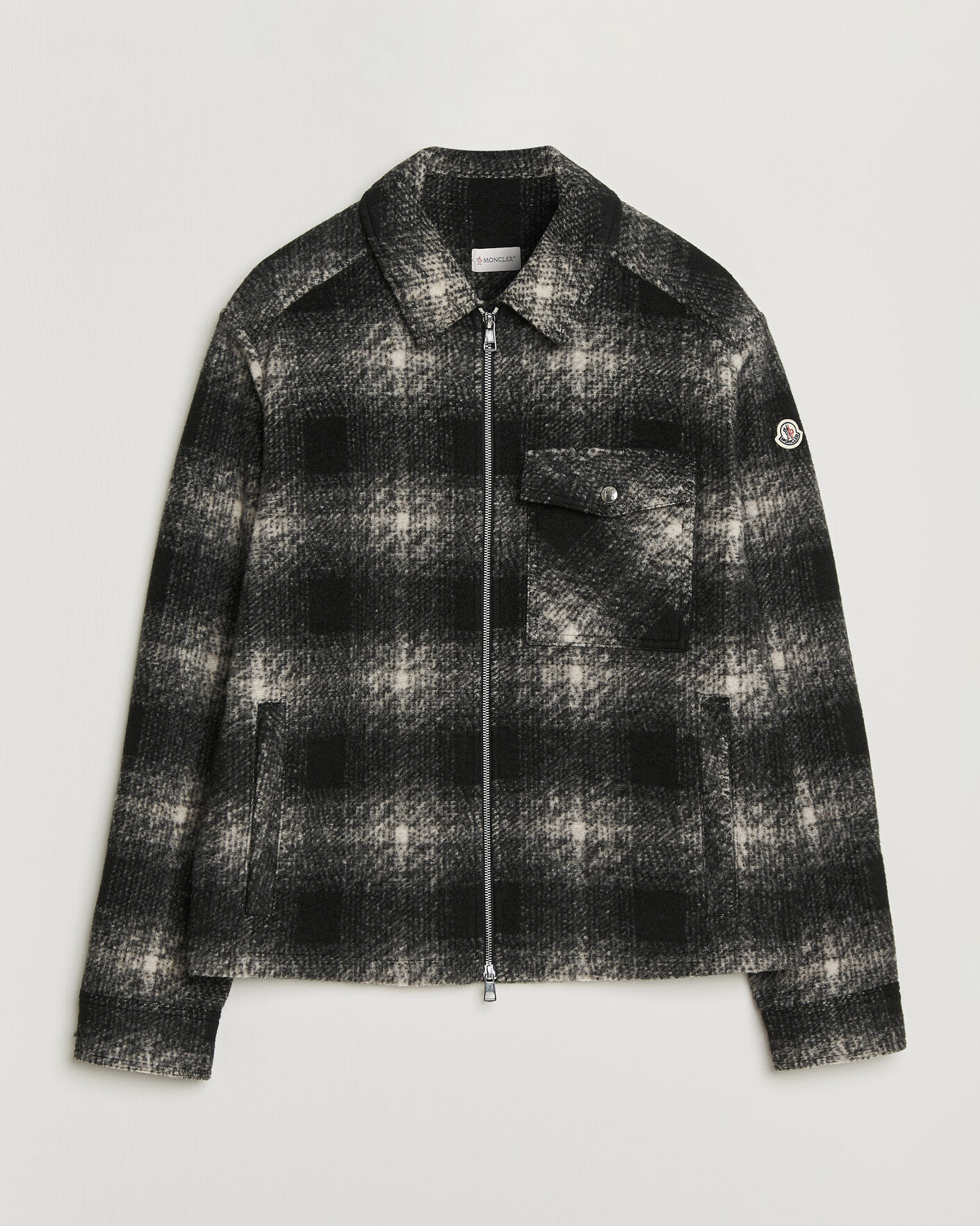Heren | Overhemden | Moncler | Flannel Overshirt Grey Check