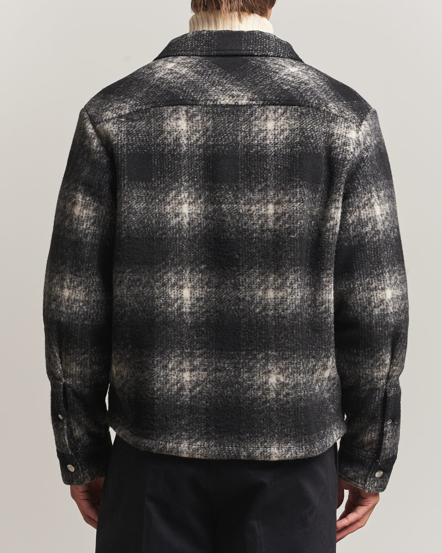 Heren | Overhemden | Moncler | Flannel Overshirt Grey Check