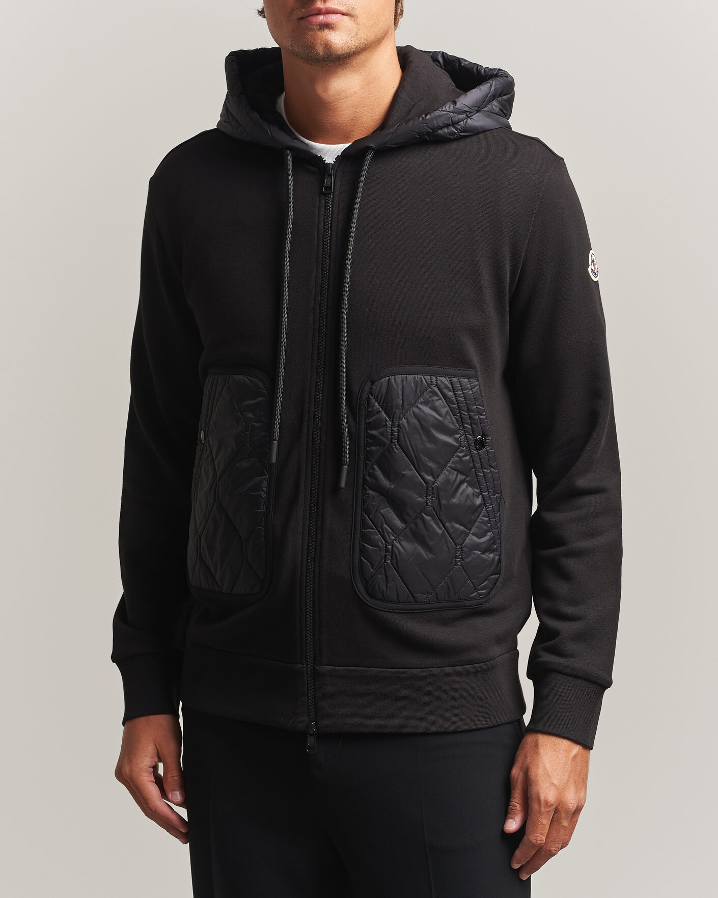 Homme | Pulls Et Tricots | Moncler | Full Zip Hoodie Black