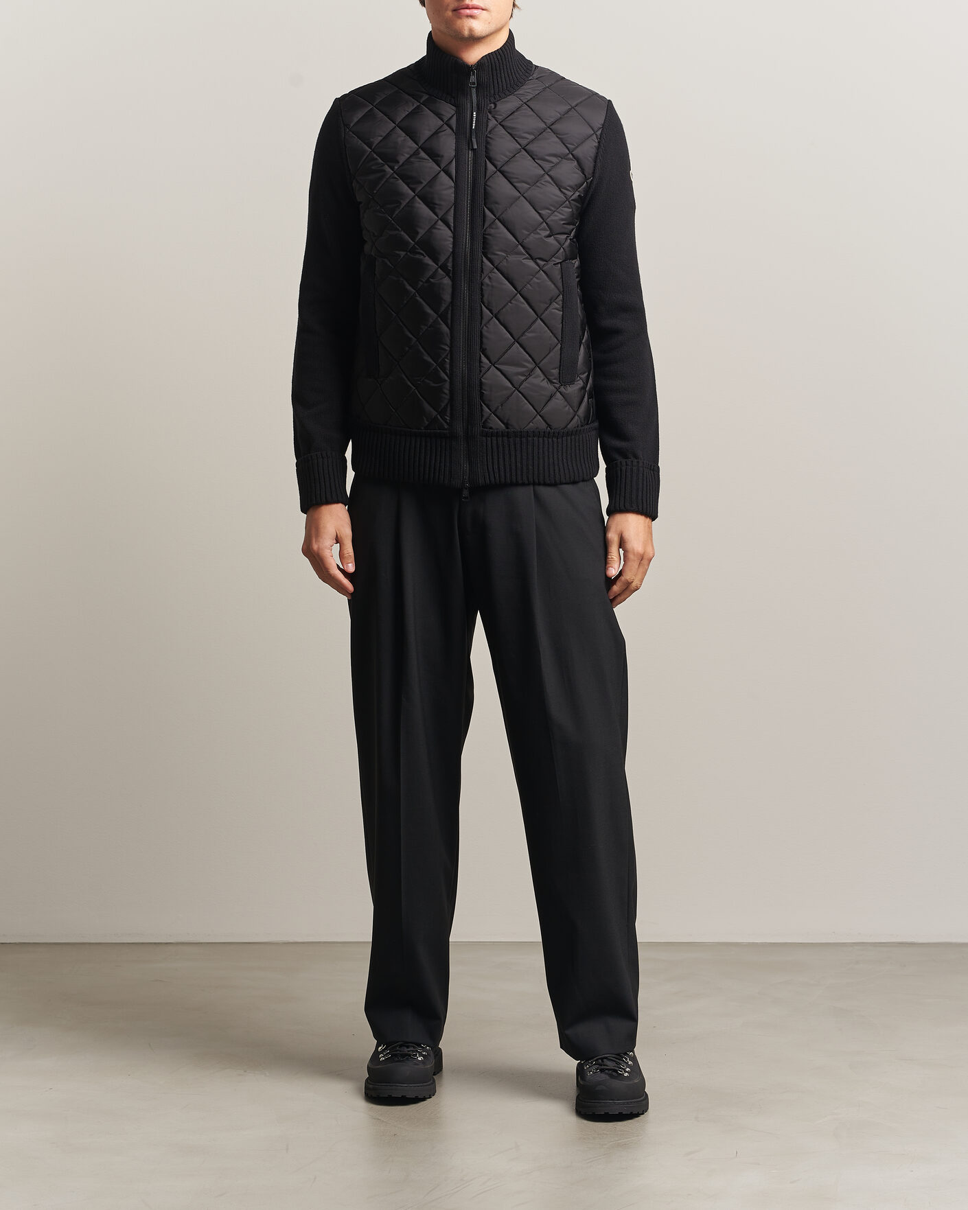 Homme | Manteaux Et Vestes | Moncler | Quilted Hybrid Jacket Black