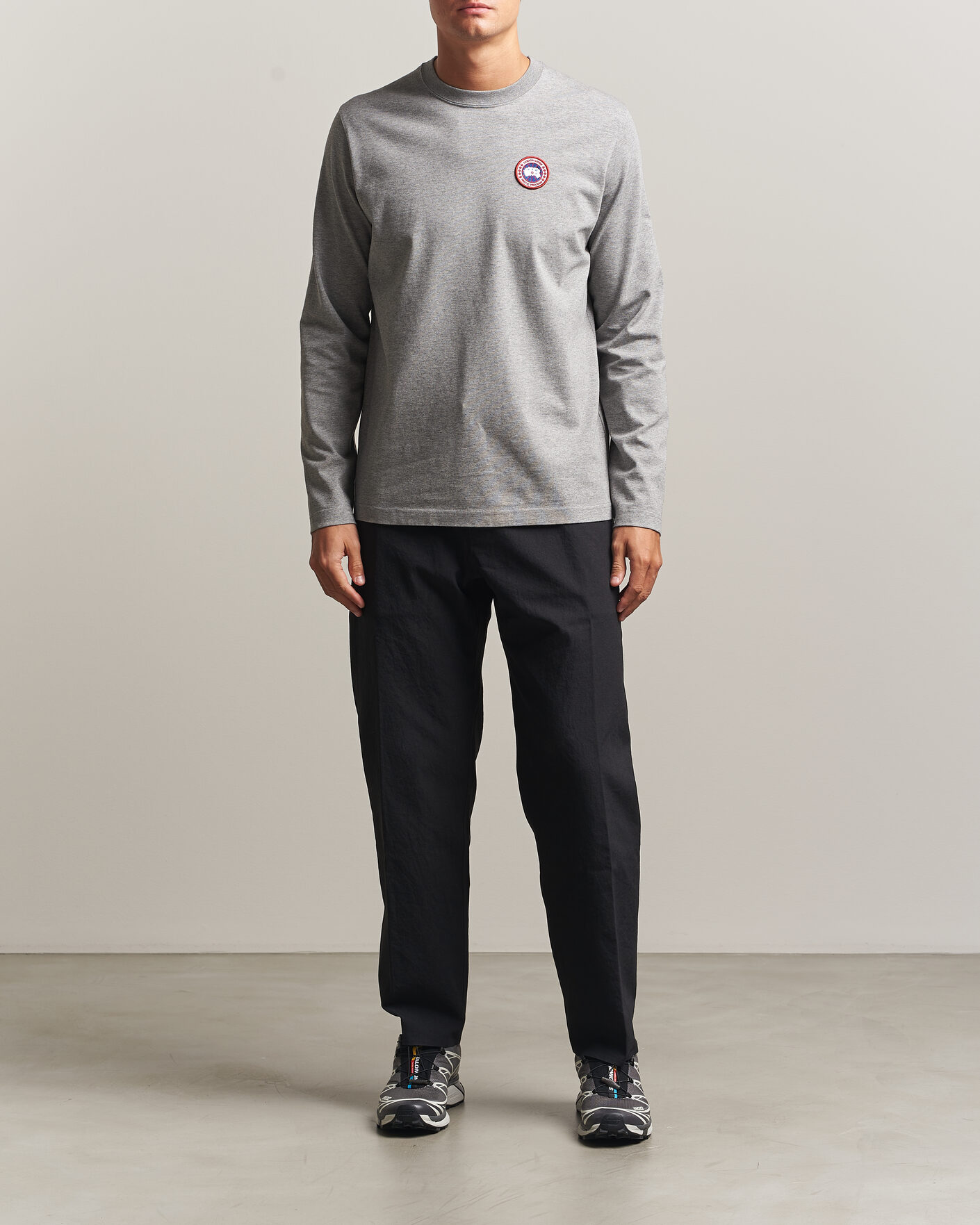 Homme | T-shirts | Canada Goose | Vantage Long Sleeve T-Shirt Stone Heather