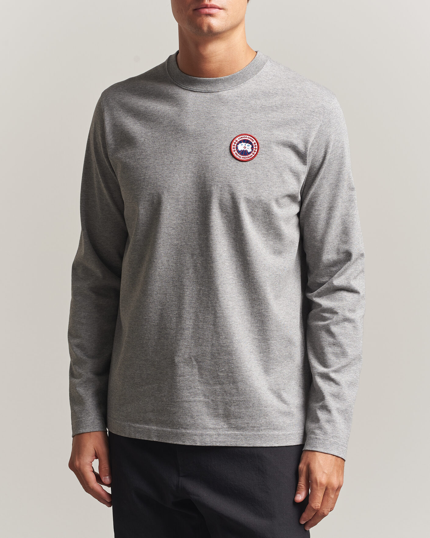 Homme | T-shirts | Canada Goose | Vantage Long Sleeve T-Shirt Stone Heather