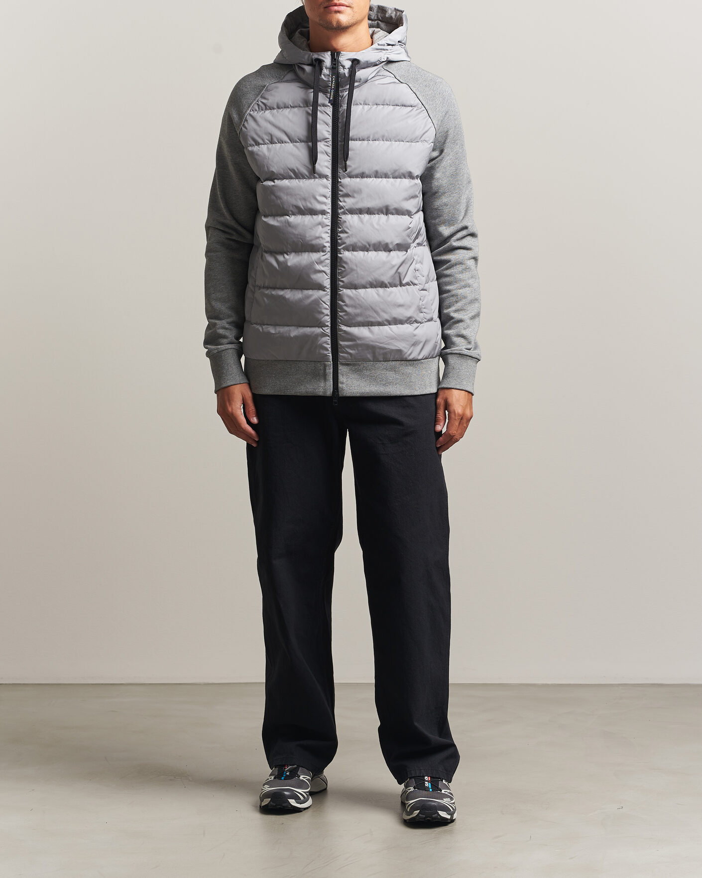 Heren | Jassen | Canada Goose | Hybridge Huron Full Zip Hoody Stone Heather