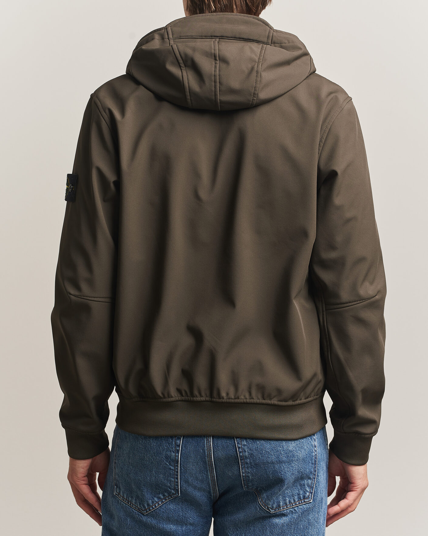 Homme | Manteaux Et Vestes | Stone Island | Short Hooded Soft Shell Jacket Coal Grey