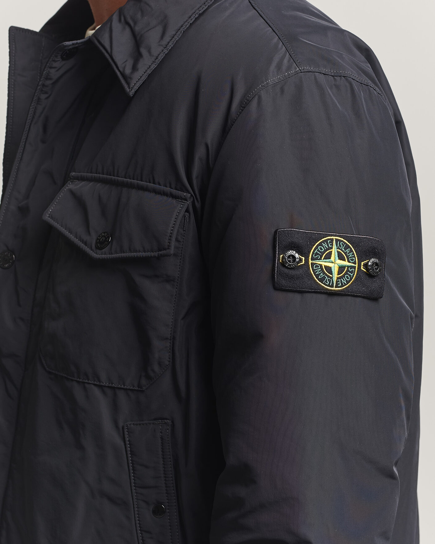 Homme | Manteaux Et Vestes | Stone Island | Micro Twill Padded Jacket Black