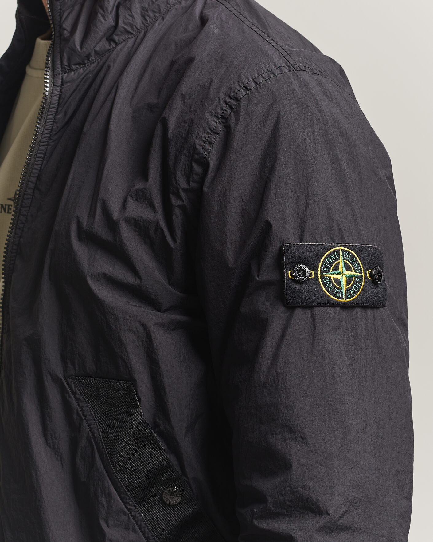 Homme | Manteaux Et Vestes | Stone Island | Crinkle Reps Jacket Black