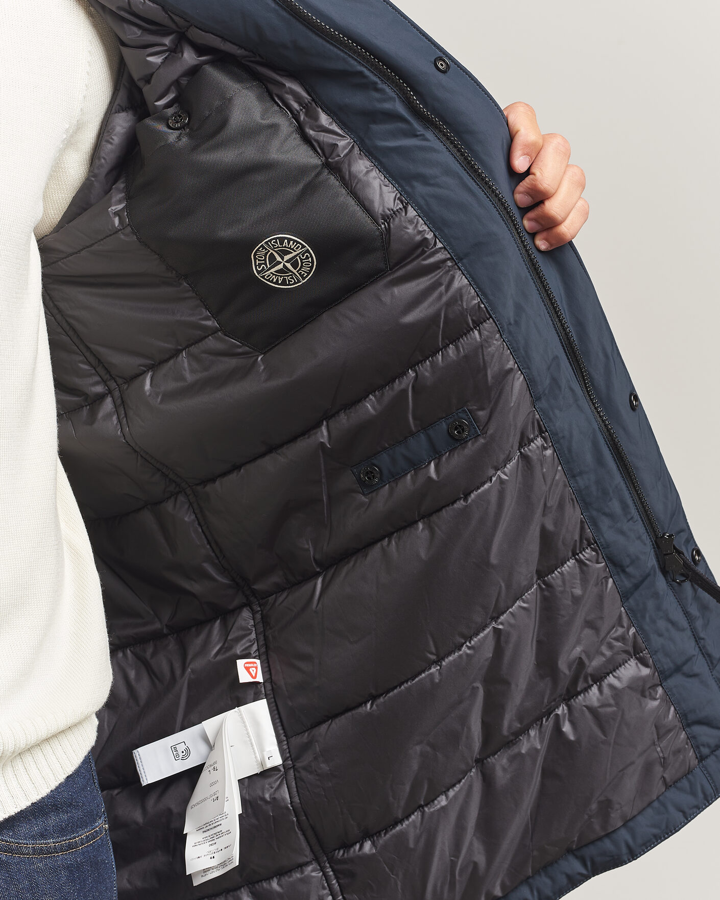 Heren | Jassen | Stone Island | Micro Reps Padded Coat Navy Blue