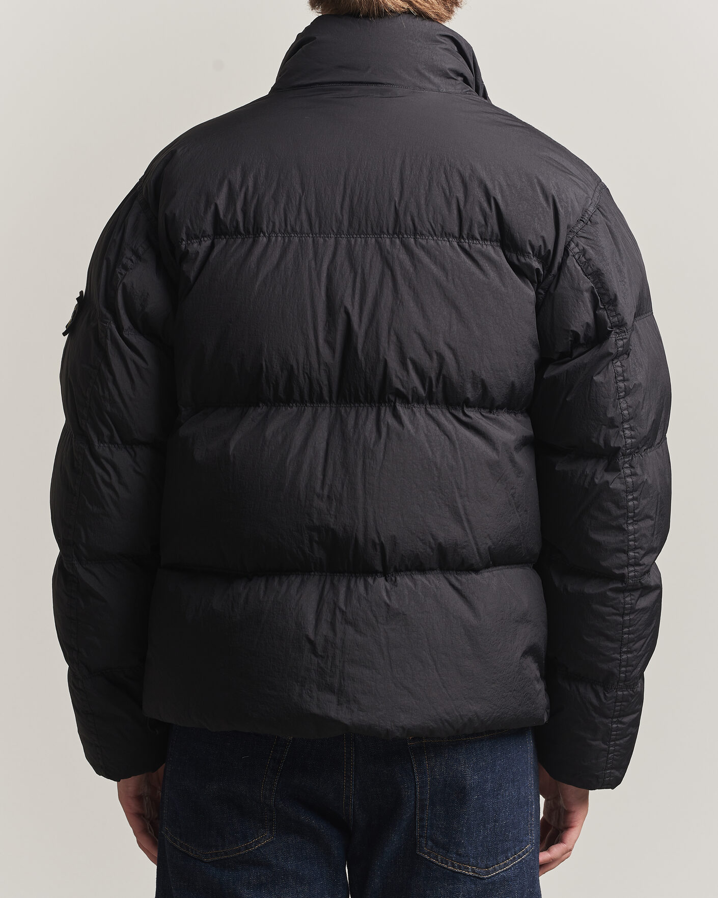 Homme | Manteaux Et Vestes | Stone Island | Crinkle Reps Padded Down Jacket Black