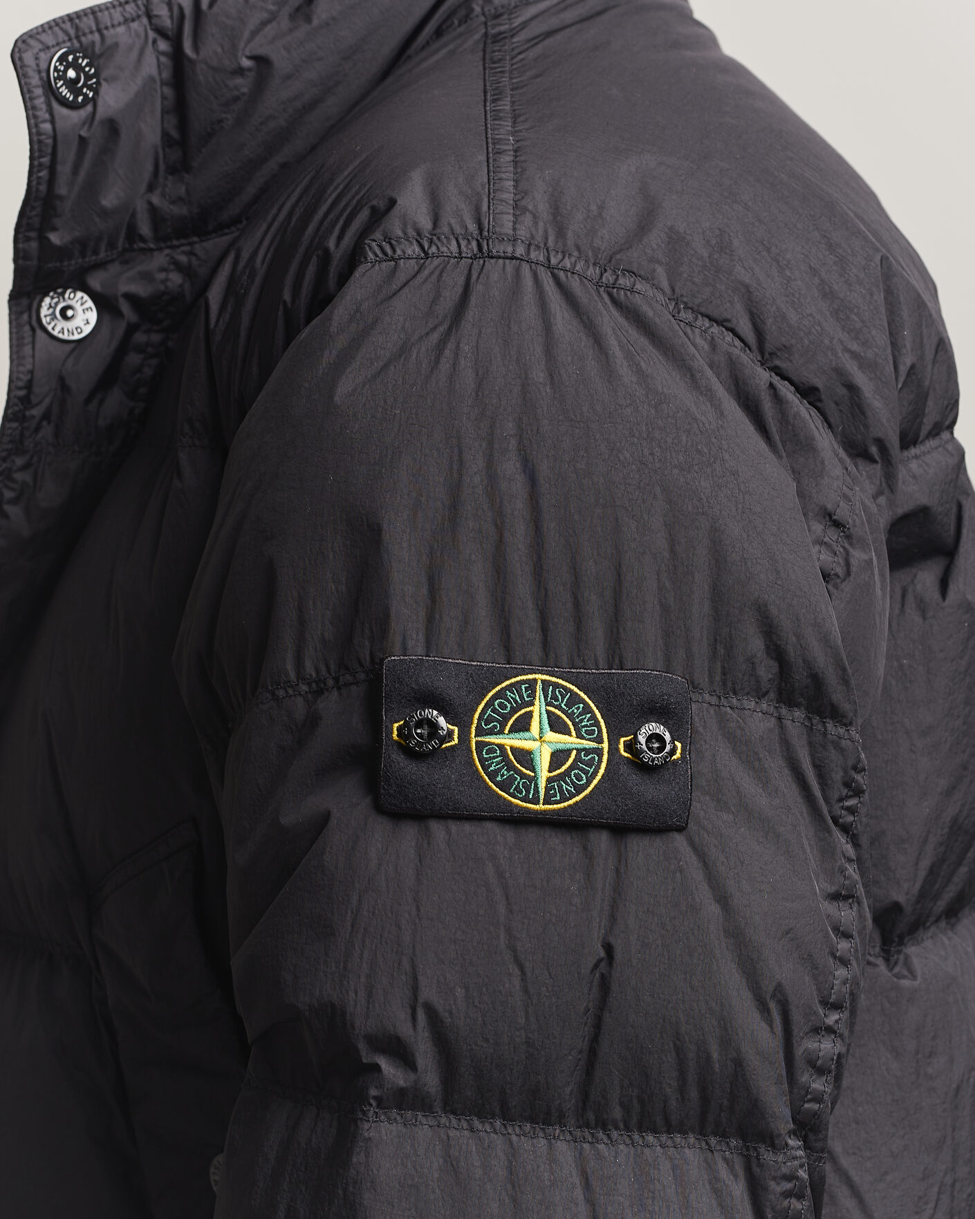 Homme | Manteaux Et Vestes | Stone Island | Crinkle Reps Padded Down Jacket Black