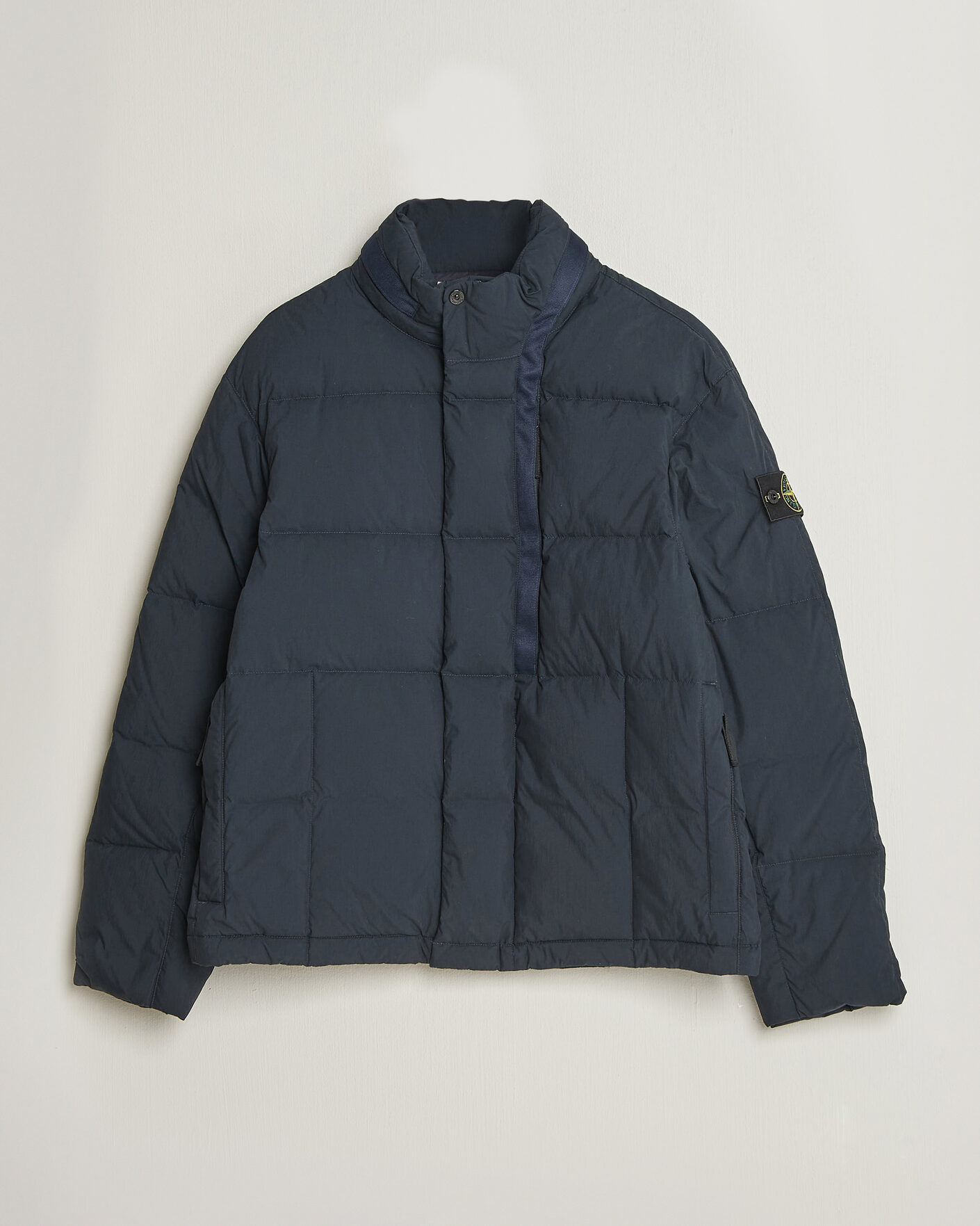 Homme | Manteaux Et Vestes | Stone Island | Cotton/Nylon Padded Down Jacket Navy Blue