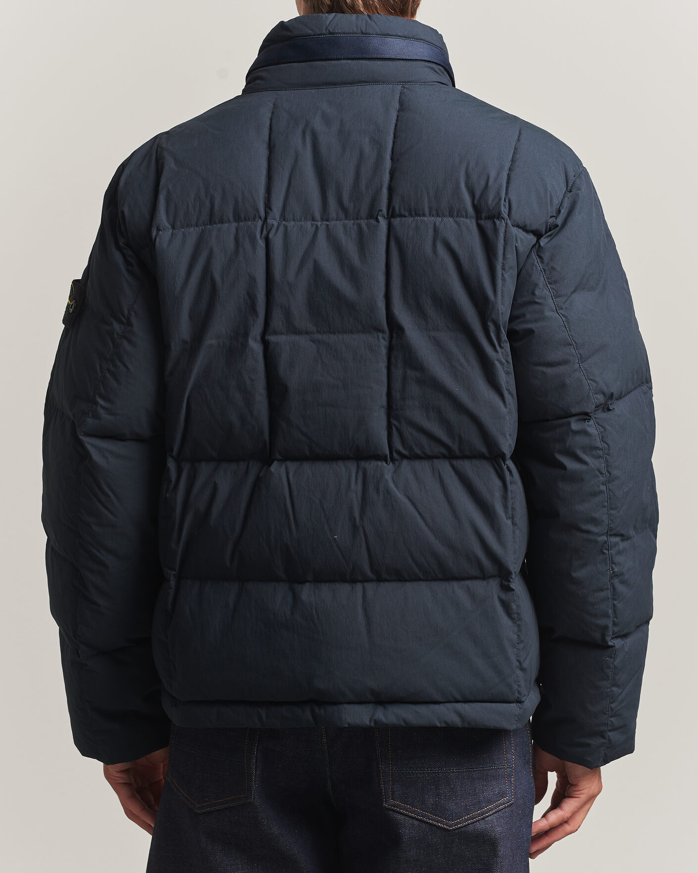 Homme | Manteaux Et Vestes | Stone Island | Cotton/Nylon Padded Down Jacket Navy Blue