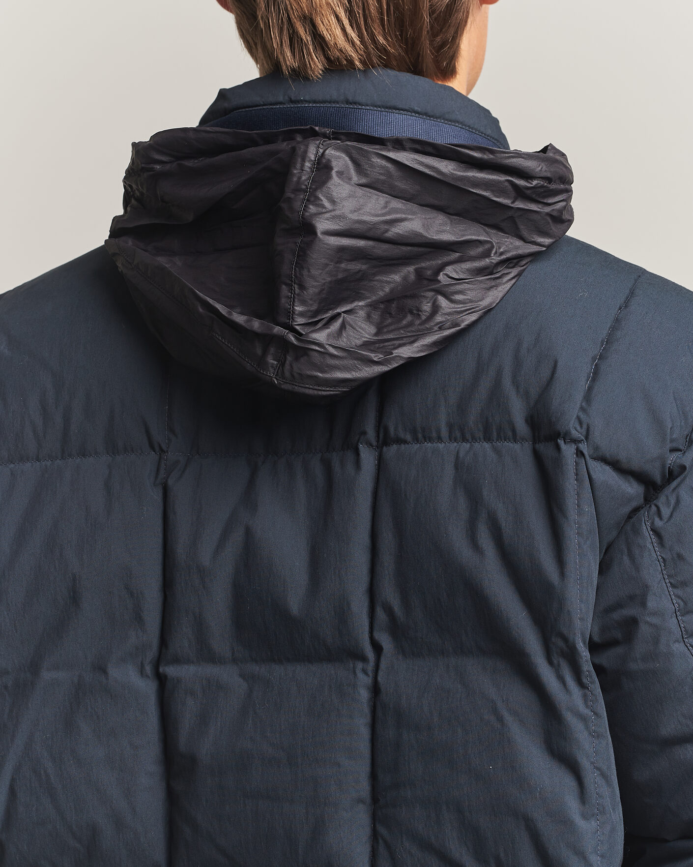 Homme | Manteaux Et Vestes | Stone Island | Cotton/Nylon Padded Down Jacket Navy Blue