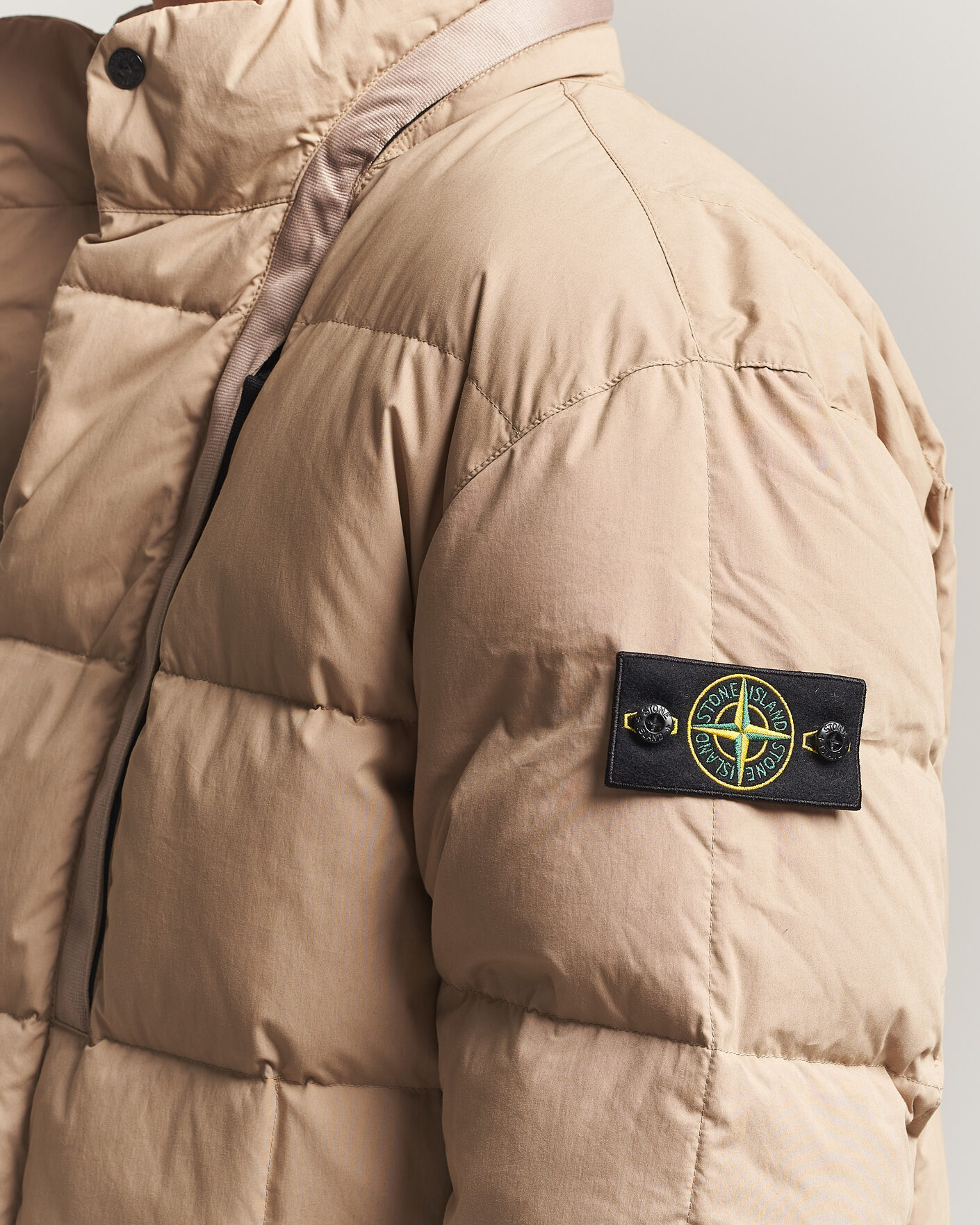 Homme | Manteaux Et Vestes | Stone Island | Cotton/Nylon Padded Down Jacket Biscuit
