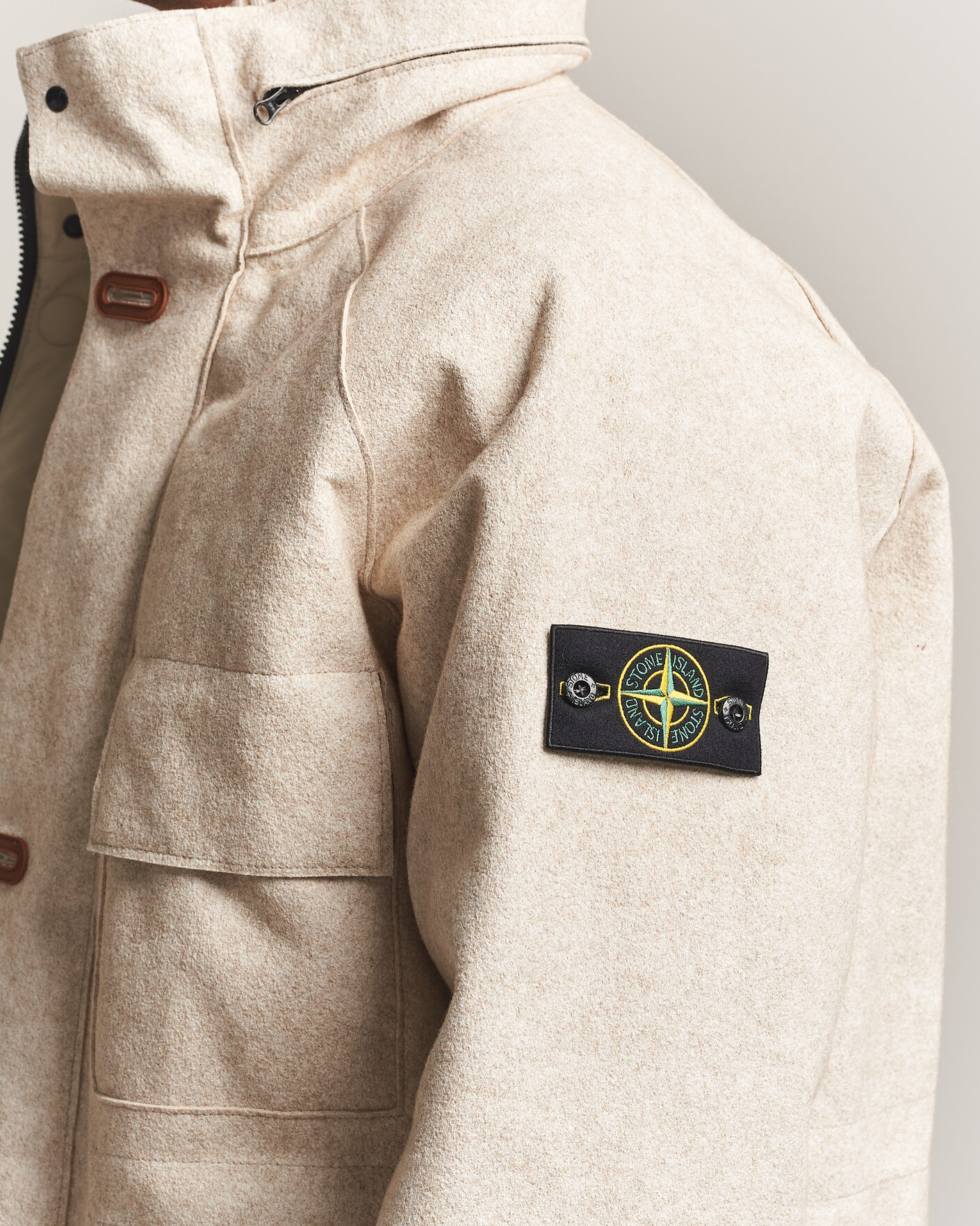 Heren | Jassen | Stone Island | Panno Coagulato Coat Biscuit