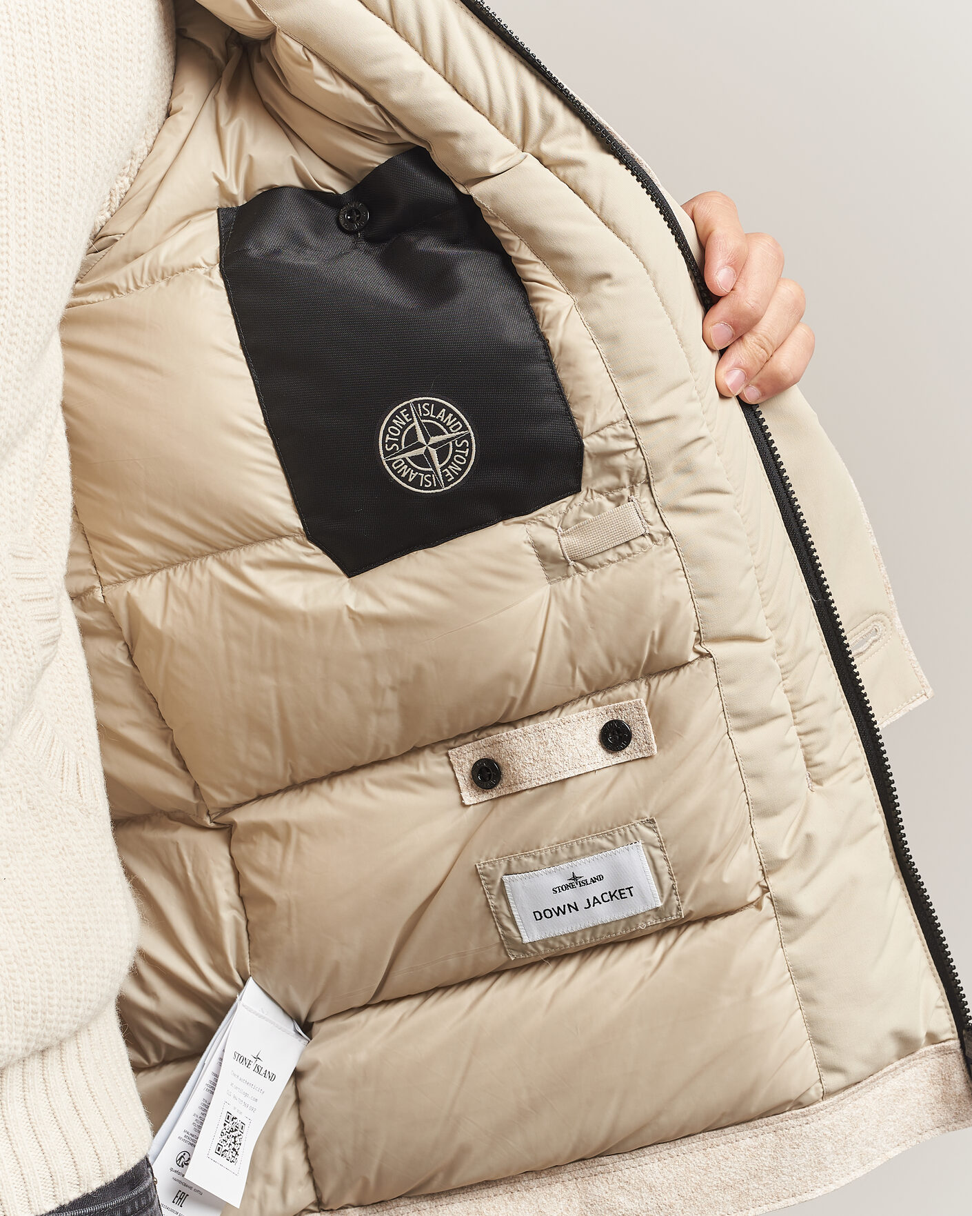 Heren | Jassen | Stone Island | Panno Coagulato Coat Biscuit
