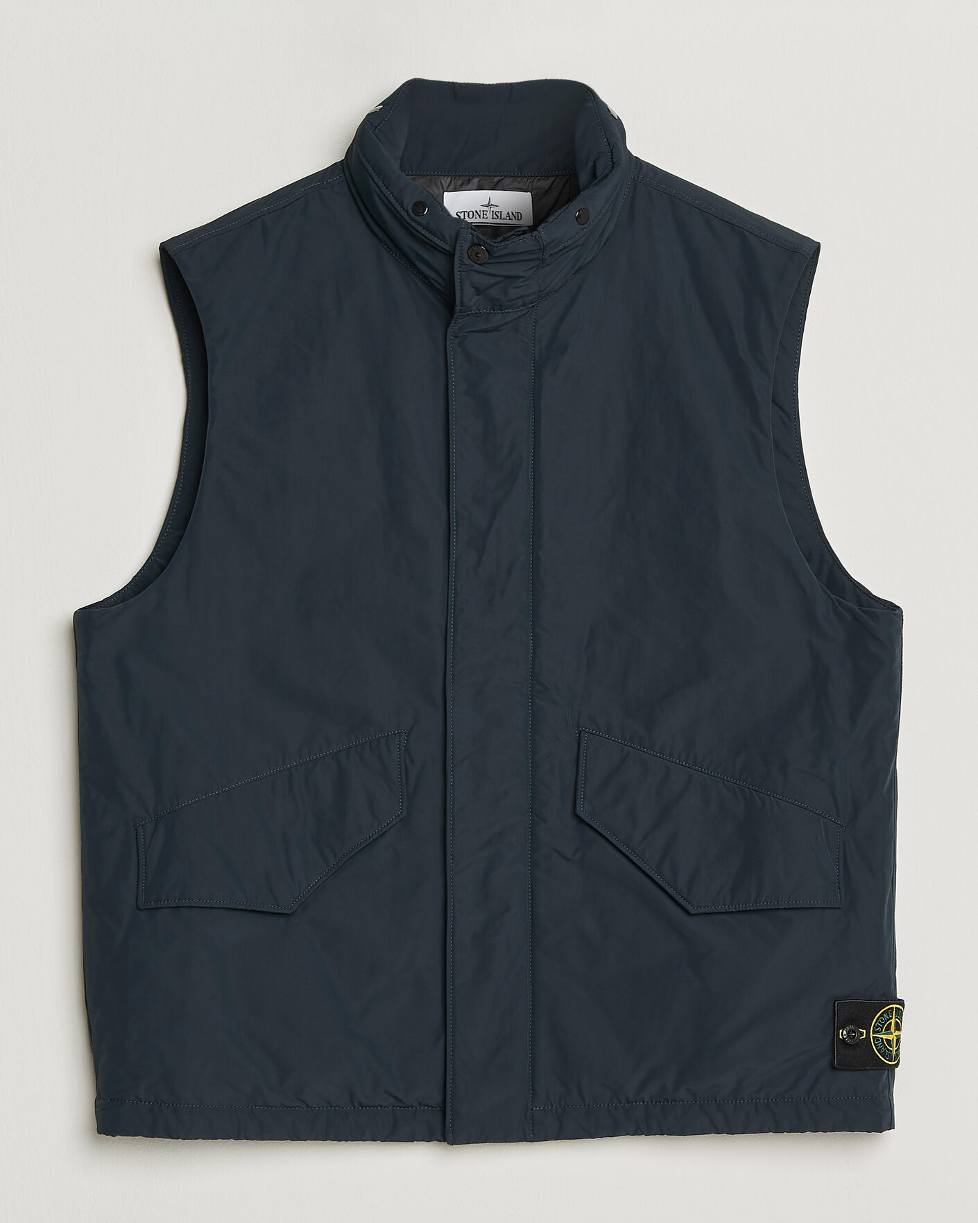 Heren | Gilets | Stone Island | Micro Twill Padded Vest Navy Blue