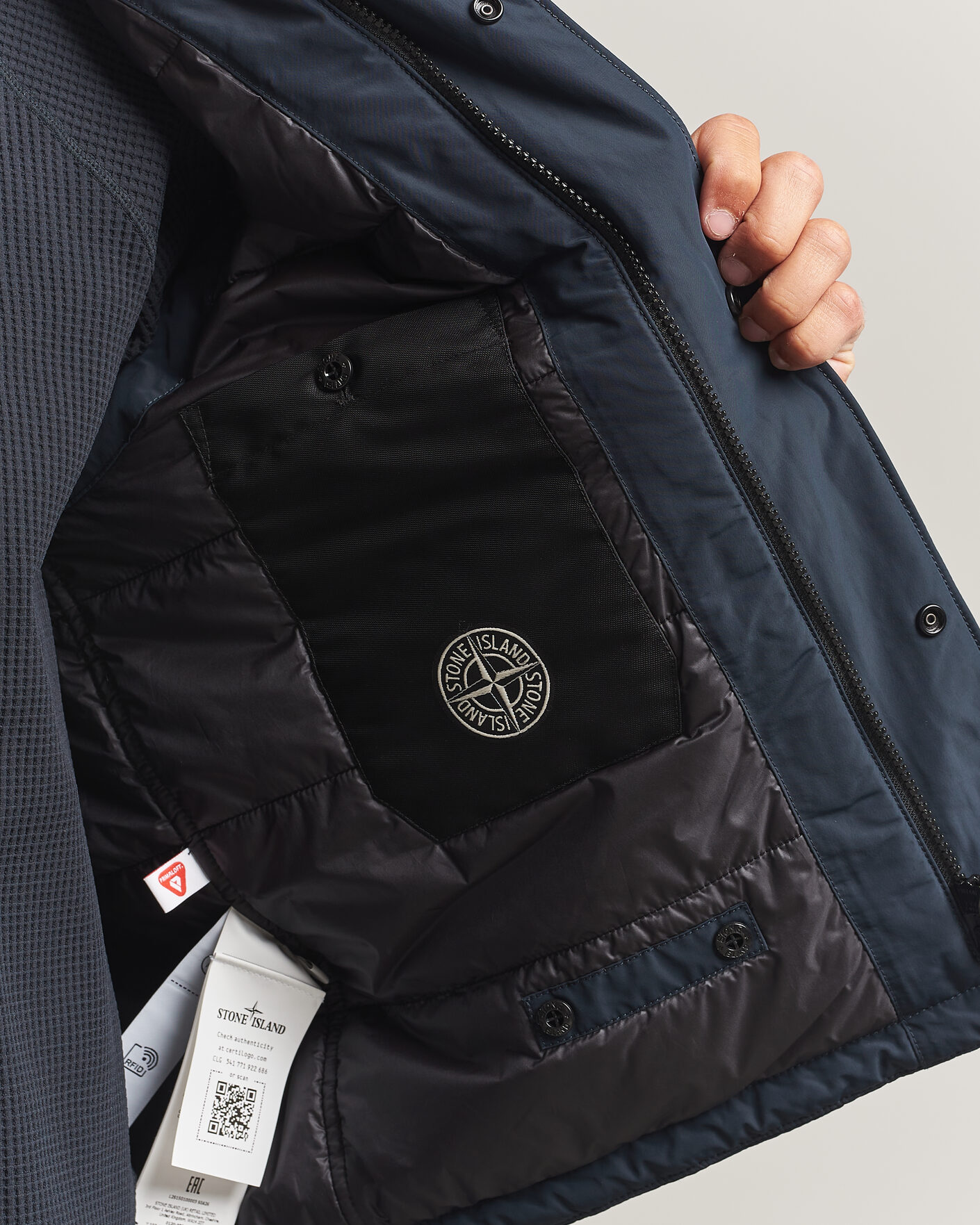 Heren | Gilets | Stone Island | Micro Twill Padded Vest Navy Blue