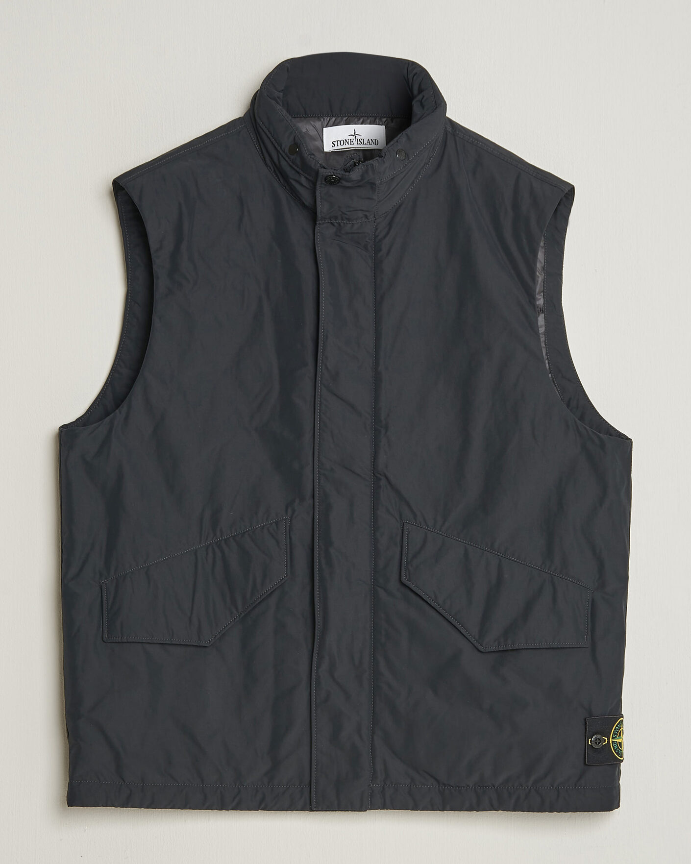 Heren | Gilets | Stone Island | Micro Twill Padded Vest Black