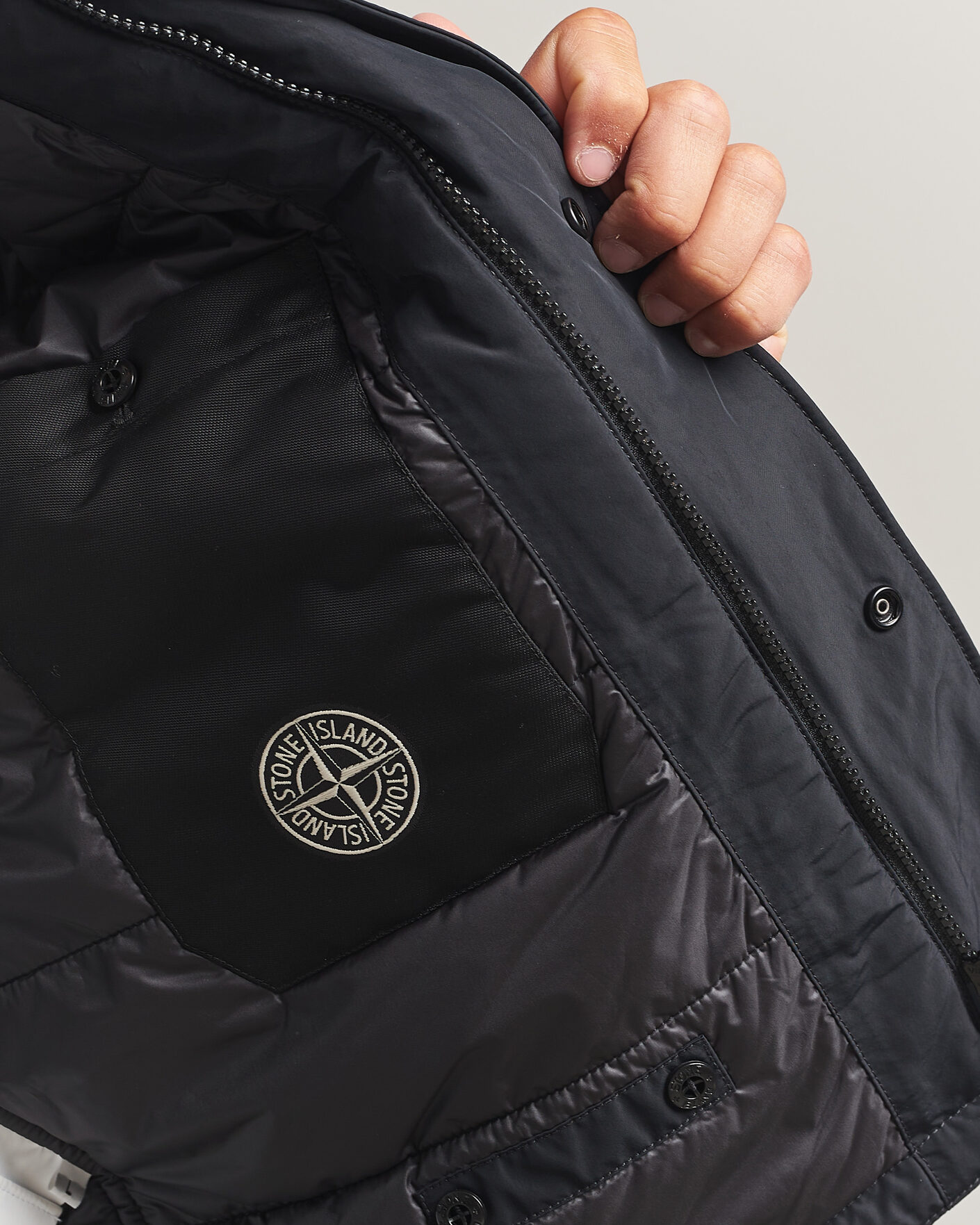 Heren | Gilets | Stone Island | Micro Twill Padded Vest Black
